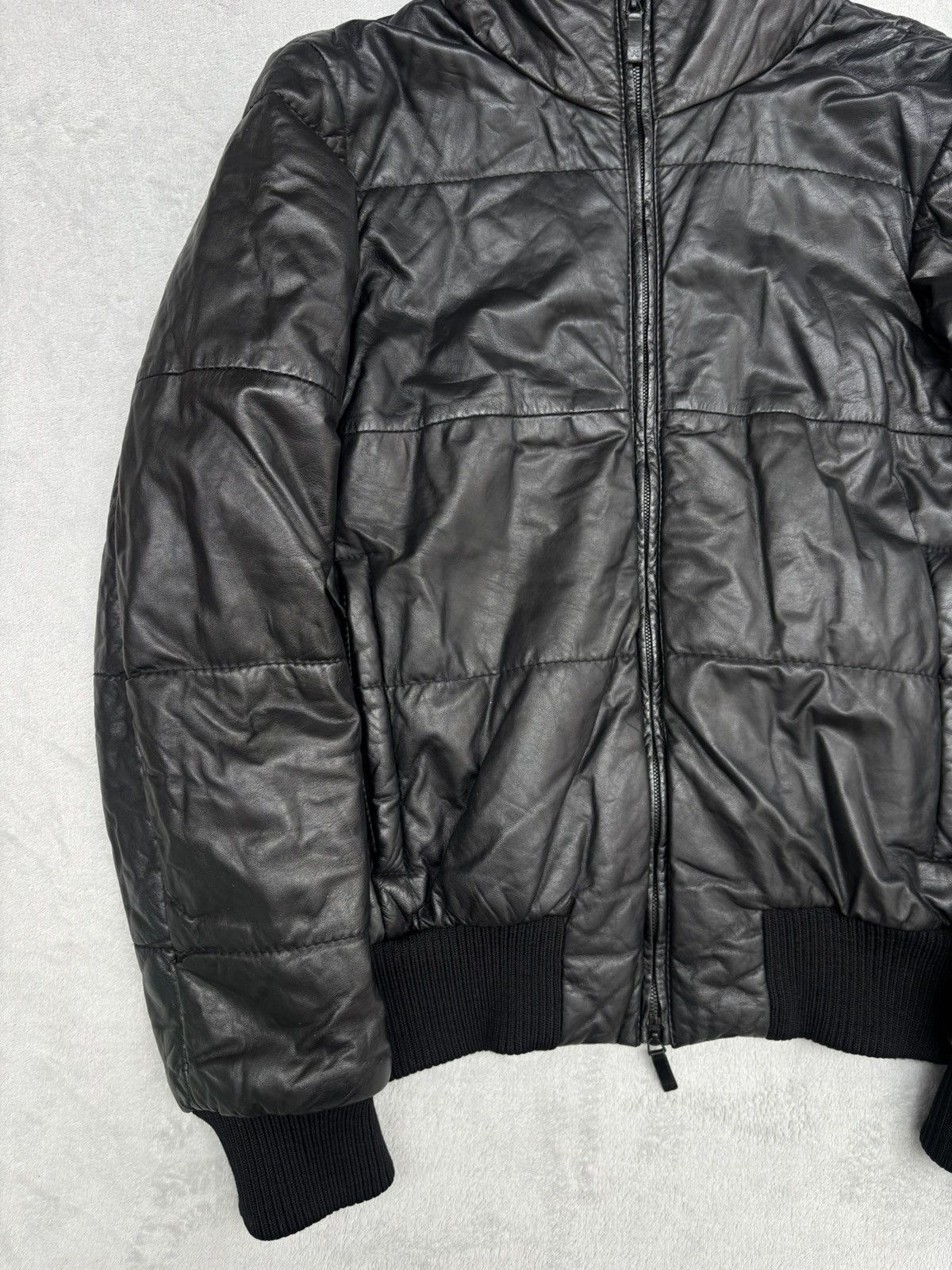 Y-3 A/W 2008 Y-3 Yohji Adidas Leather Puffer Ninja Jacket Size US L / EU 52-54 / 3 - 5 Thumbnail