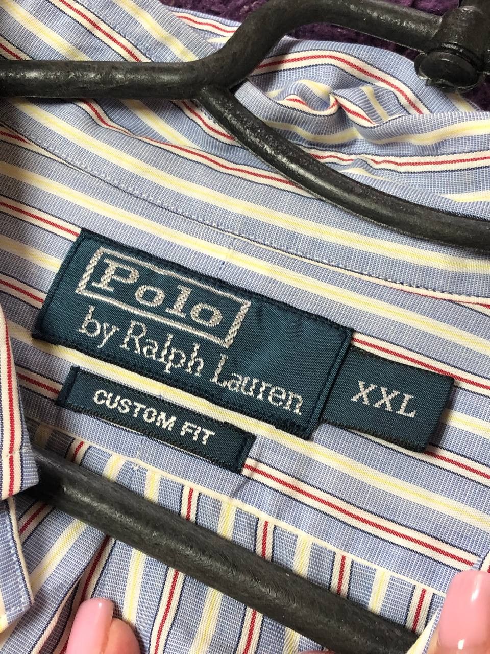 Polo Ralph Lauren Vintage Polo Ralph Lauren Custom Fit Striped Shirt Size XXL Size US XXL / EU 58 / 5 - 2 Thumbnail