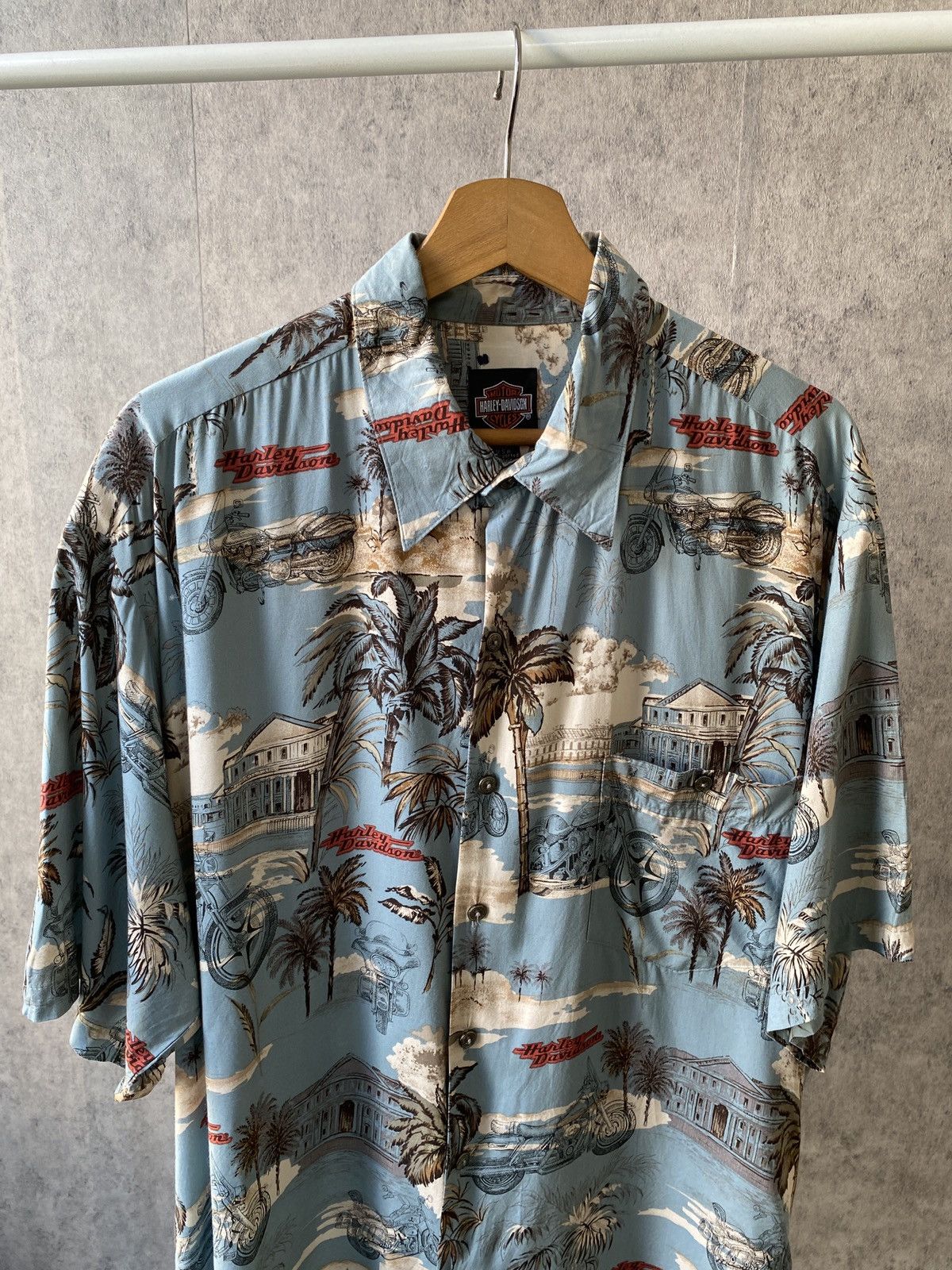 Harley Davidson × Tori Richard × Vintage Vintage 90s Harley Davidson By Tori Richard Hawaiian Shirt Size US L / EU 52-54 / 3 - 3 Thumbnail