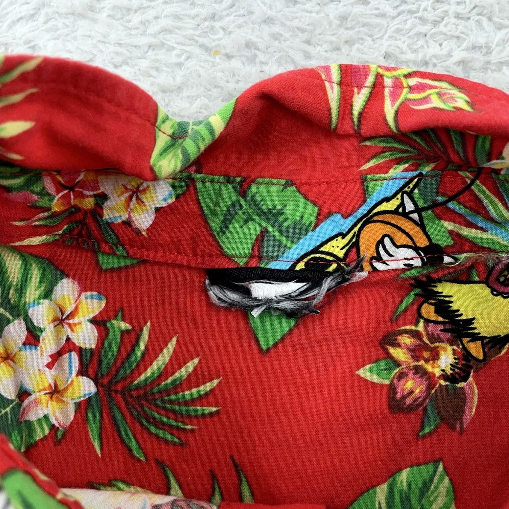 Disney Disney Mickey Minnie Mouse Shirt Mens Large Red Hawaiian Aloha Button Up Size US L / EU 52-54 / 3 - 7 Thumbnail