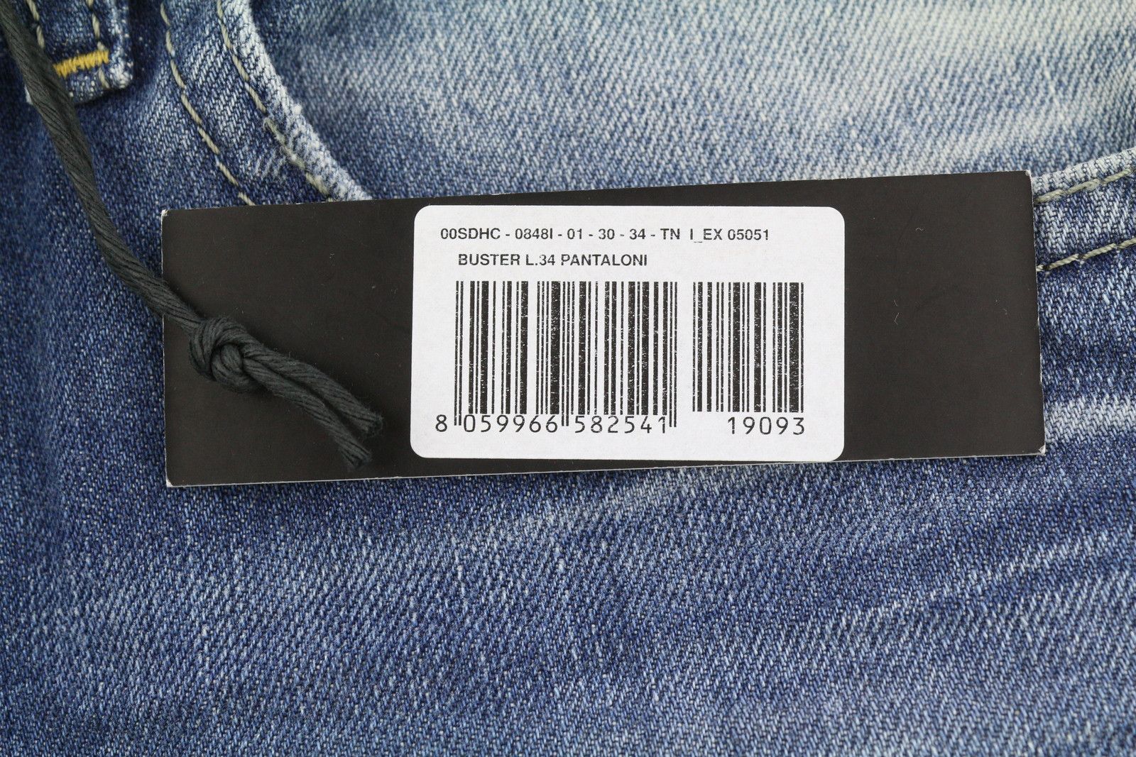 Diesel BUSTER 0848I W30/L34 Blue Faded Regular Slim Jeans 89065 Size US 30 / EU 46 - 7 Thumbnail
