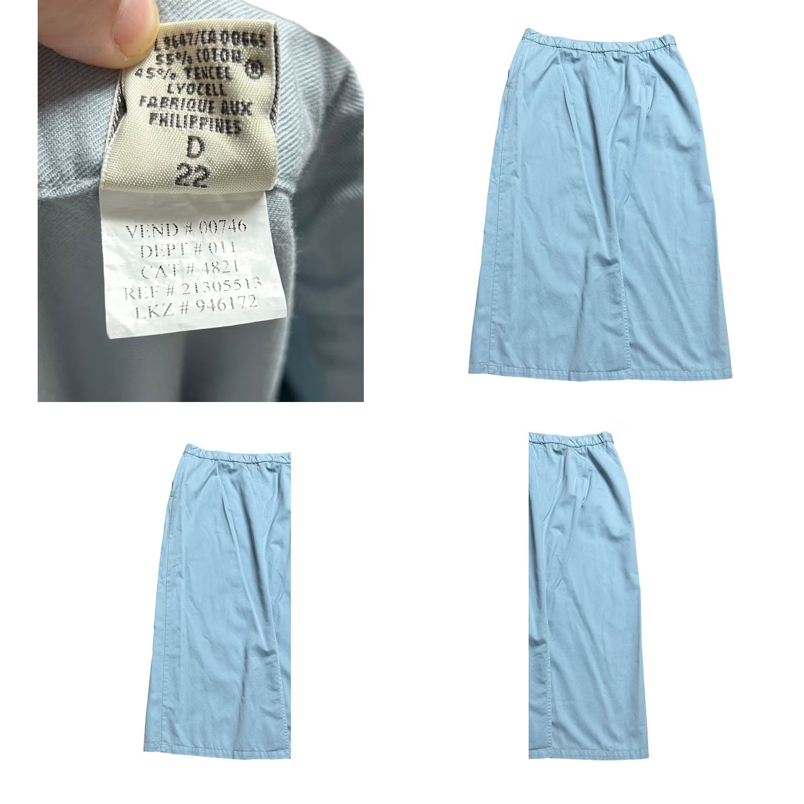 Eddie Bauer VINTAGE Eddie Bauer Women's Skirt Suit Light Blue 14P Long Sleeve 2 Piece Size L / US 10 / IT 46 - 11 Thumbnail