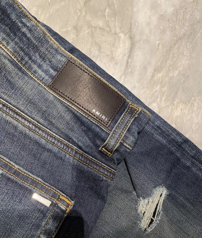 Amiri Amiri paisley patched blue jeans Size US 33 - 3 Thumbnail