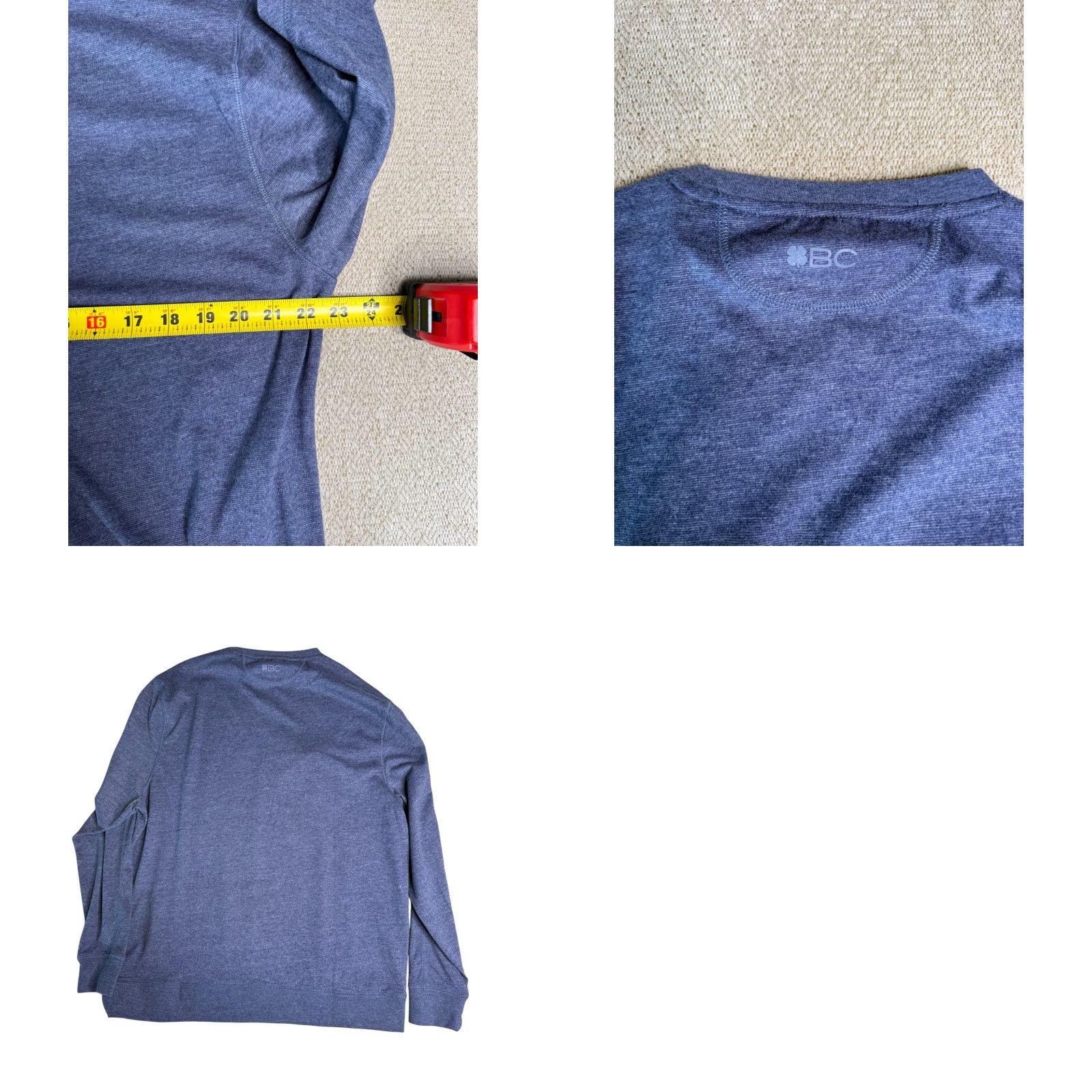 Vintage Black Clover Sweatshirt Crew Neck Long Sleeve Blue Mens Pullover Casual Pocket Live Lucky blue Size US L / EU 52-54 / 3 - 8 Thumbnail