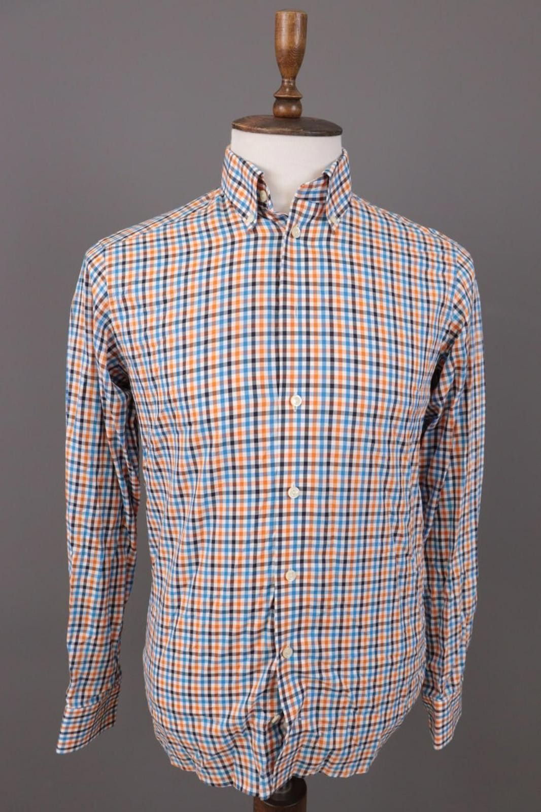 Eton Eton Contemporary Multicolor Check Shirt Size 38 / 15 Size US M / EU 48-50 / 2 - 1 Thumbnail