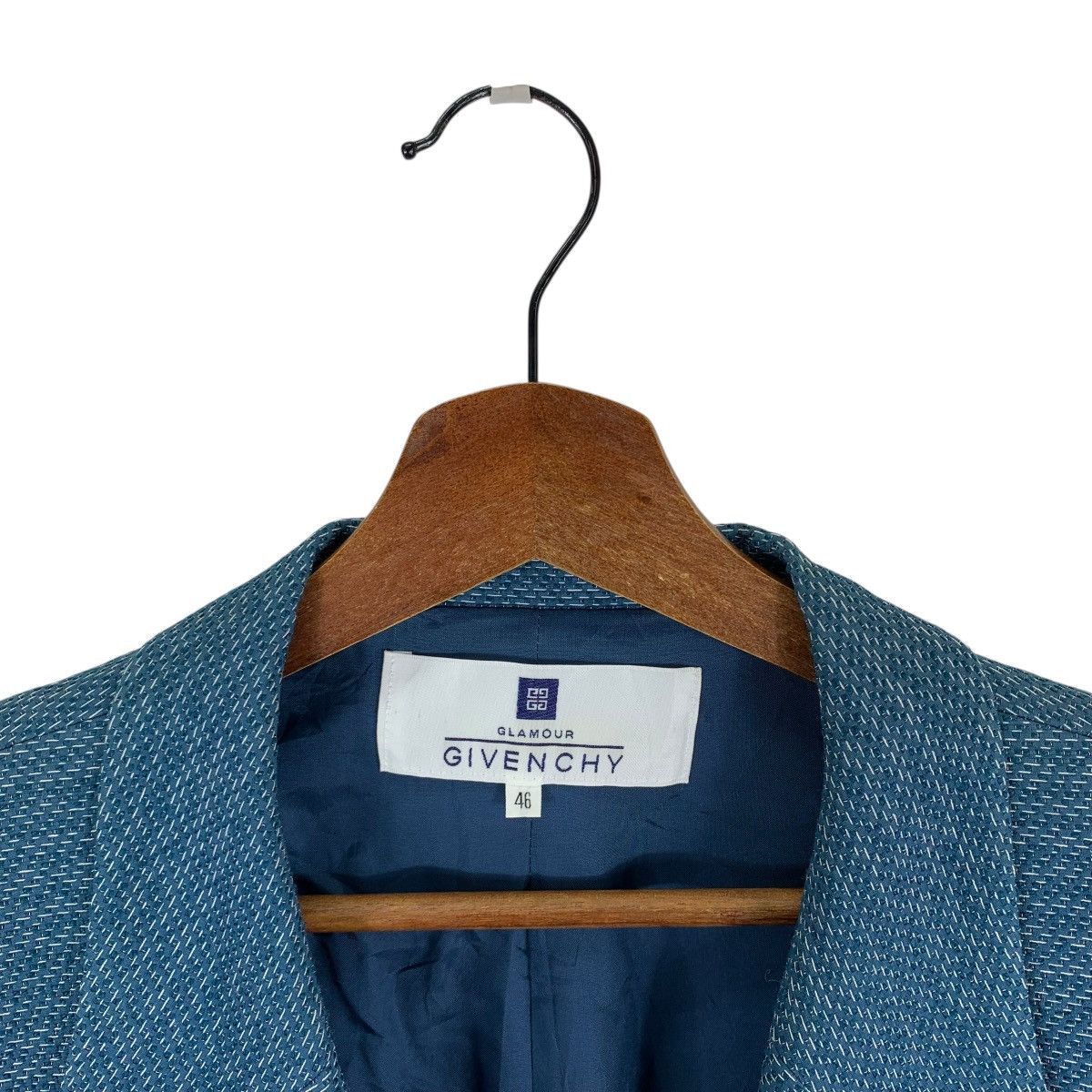 Givenchy Givenchy three-button blazer in a blue tweed material Size US S / EU 44-46 / 1 - 5 Thumbnail