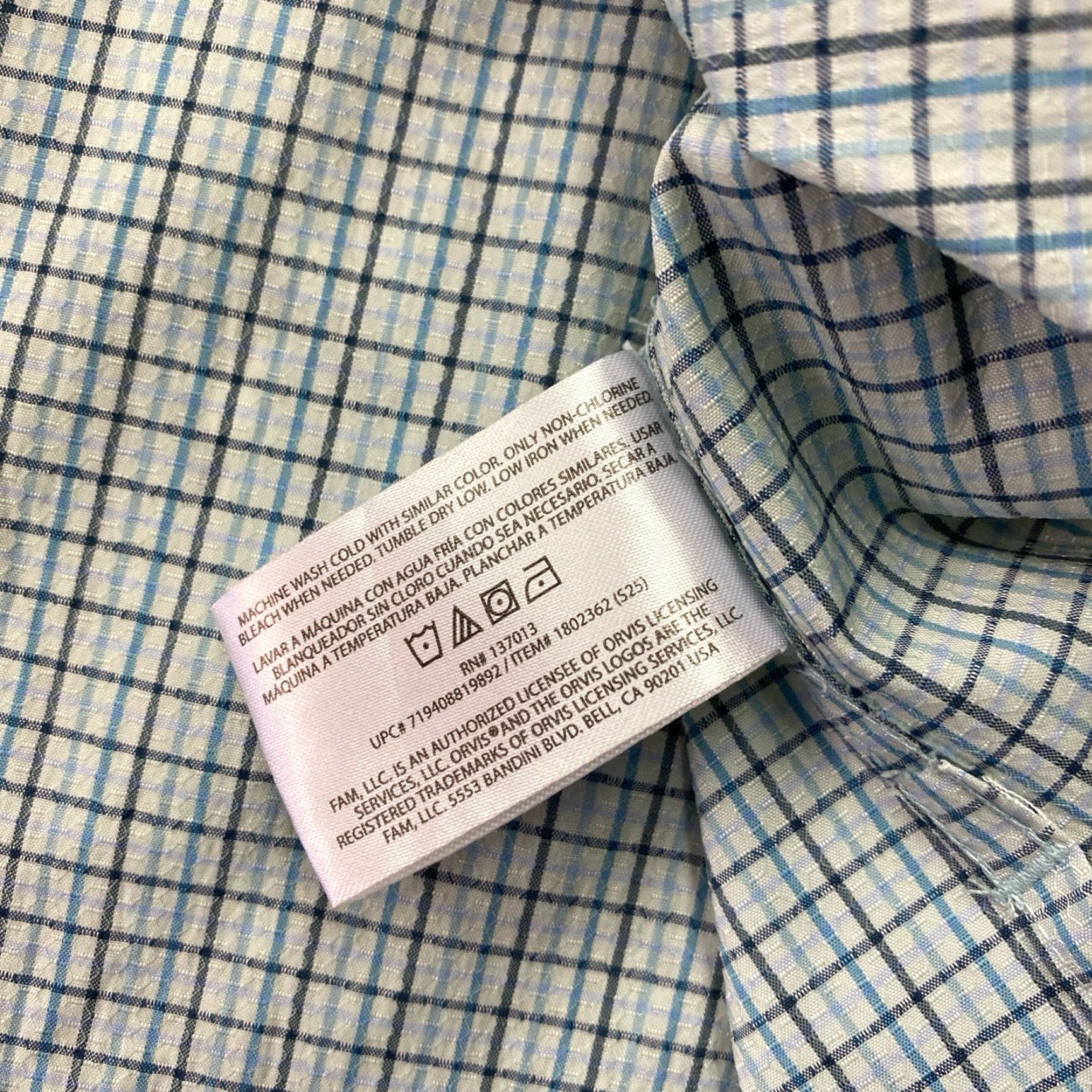 Orvis Orvis Mens XL Blue Green Plaid Long Sleeve Button-Down Shirt Casual Travel Pattern Plaid Buttons Up Mens XL Blue Green Size US XL / EU 56 / 4 - 5 Thumbnail