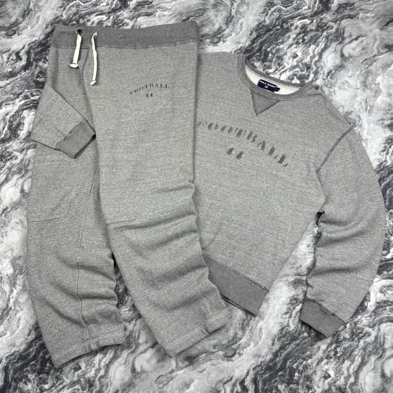 Vintage VINTAGE Polo Sport Tracksuit Ralph Lauren 90s 2 Piece Men Size L Gray Polo Sport Tracksuit Mens Size US L / EU 52-54 / 3 - 2 Thumbnail