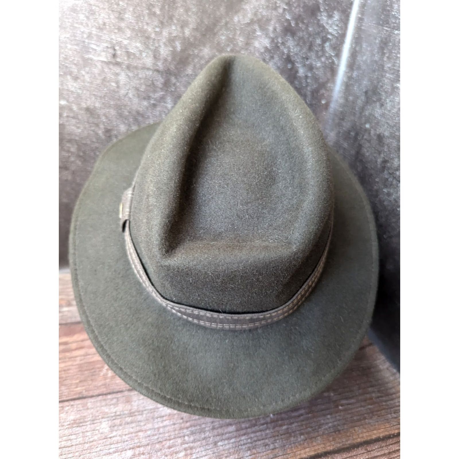 Vintage Vintage Wegener Fedora mens hat green 55cm Size ONE SIZE - 7 Thumbnail