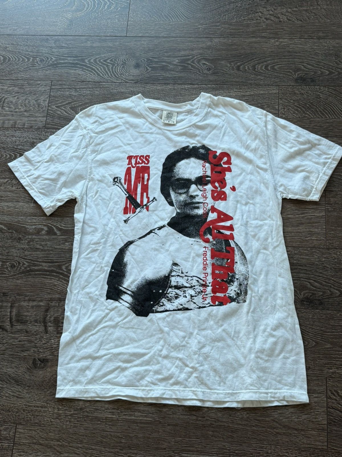 Vintage White Movie Tee Short sleeve Size US L / EU 52-54 / 3 - 1 Thumbnail