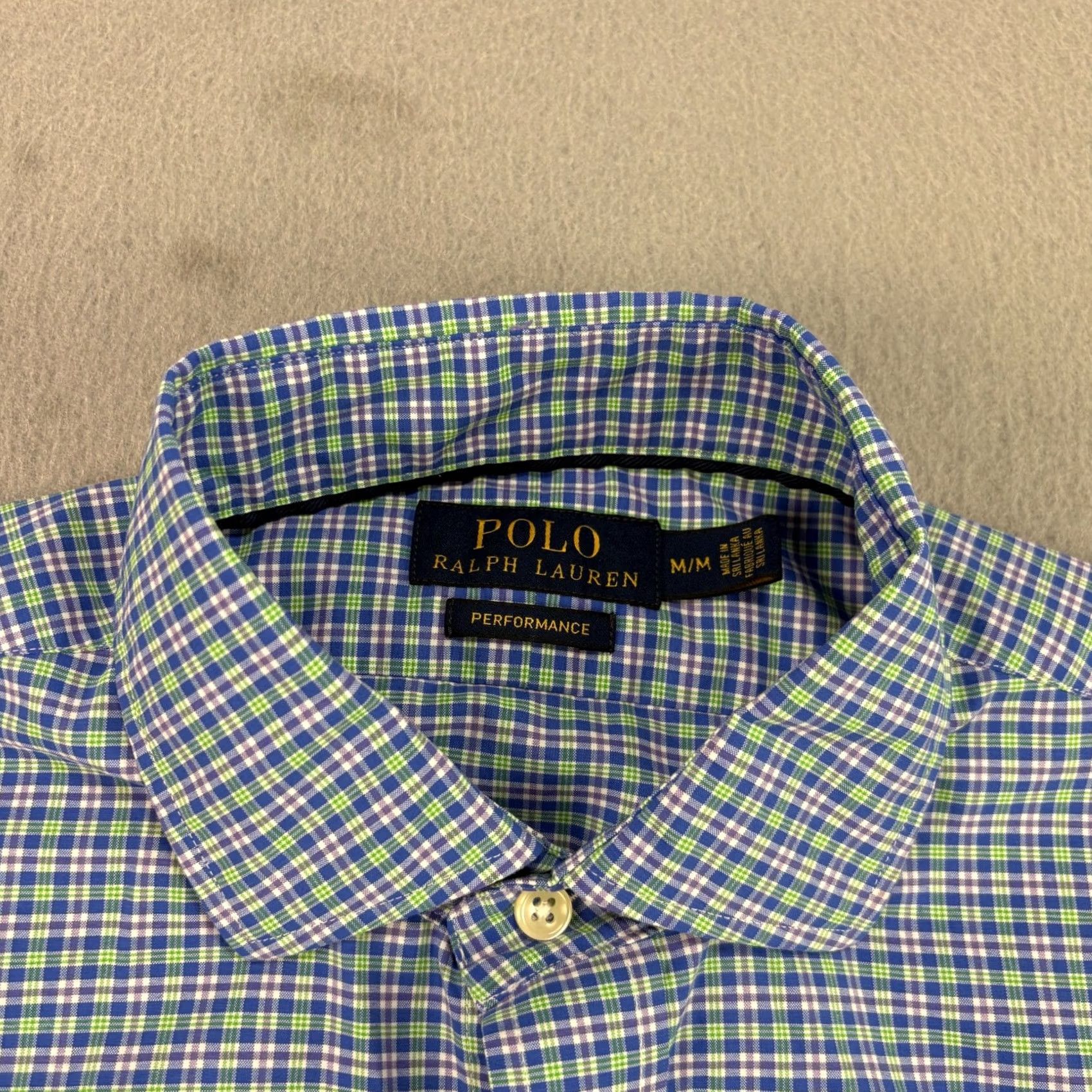 Polo Ralph Lauren Polo Ralph Lauren Performance Shirt Mens M Blue Plaid Button Up Stretch Shirt Size US M / EU 48-50 / 2 - 3 Thumbnail