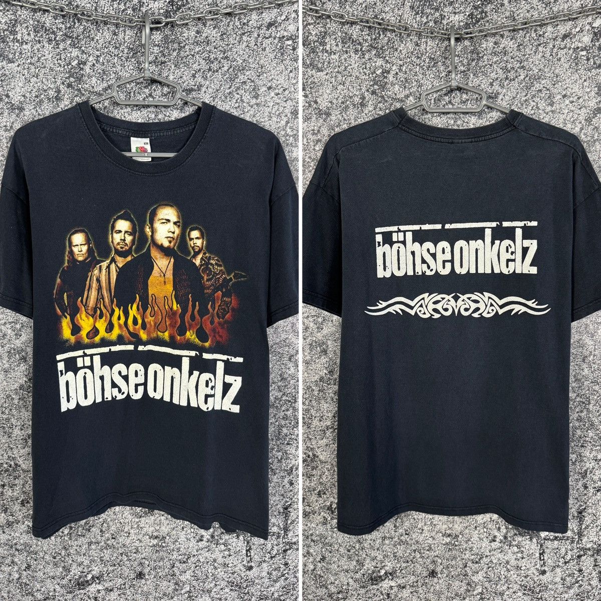 Band Tees Vintage Bohse Onkelz Band T-Shirt Rock Graphic Tee Rare XL Size US XL / EU 56 / 4 - 1 Thumbnail