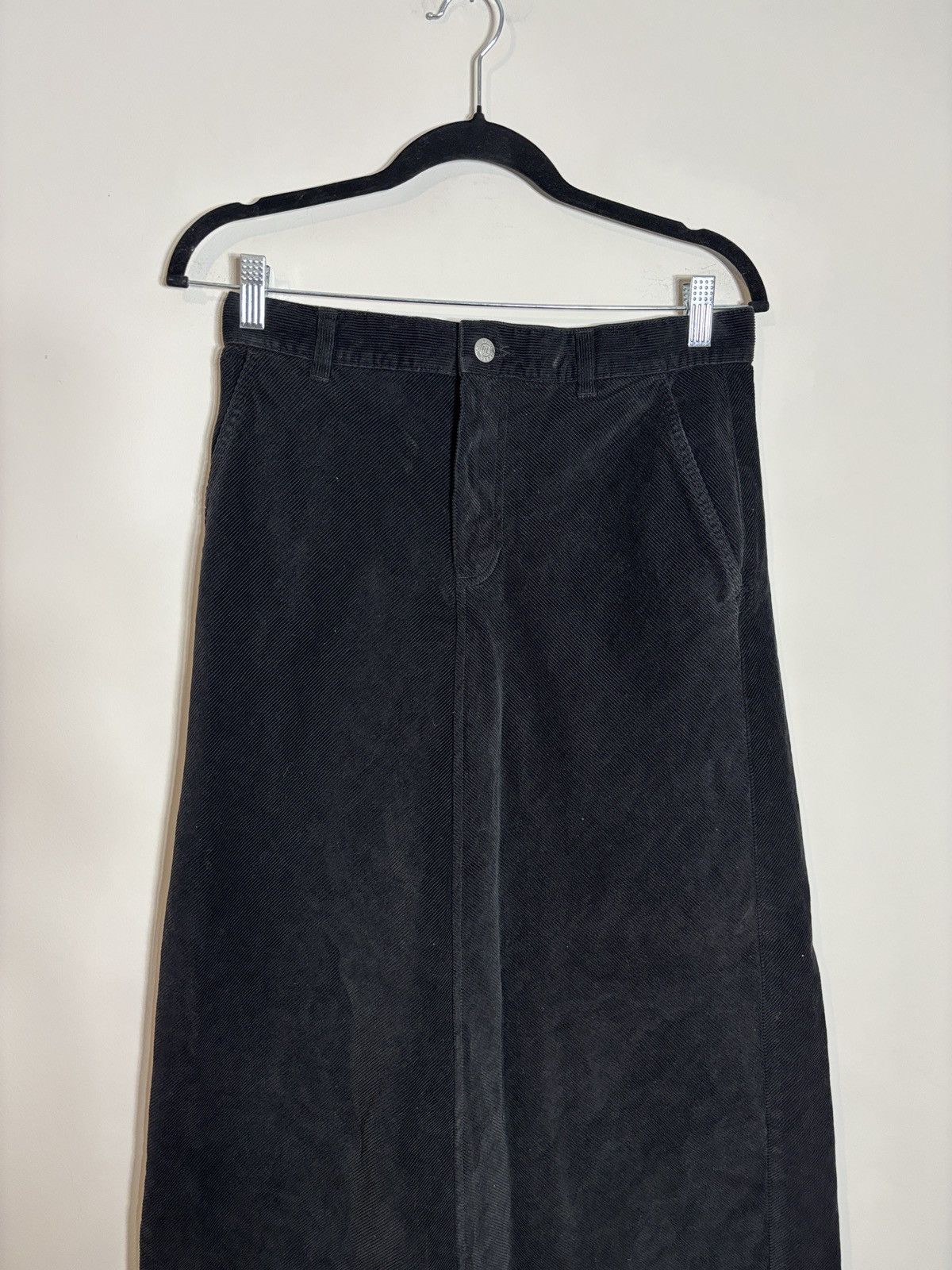 Polo Ralph Lauren VTG Ralph Lauren Polo Jeans Corduroy Maxi Skirt Slit Back Size 27" / US 4 / IT 40 - 1 Thumbnail