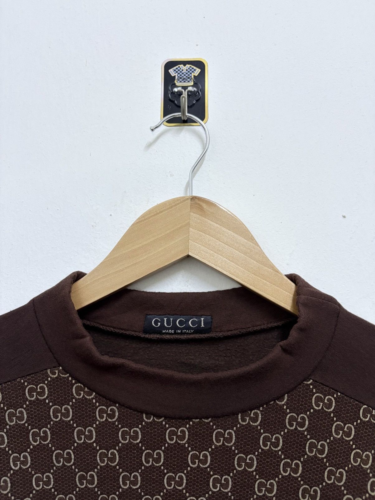 Gucci Vintage 90's Gucci - The GG Monogram Brown L/S T-Shirt Size US M / EU 48-50 / 2 - 7 Thumbnail