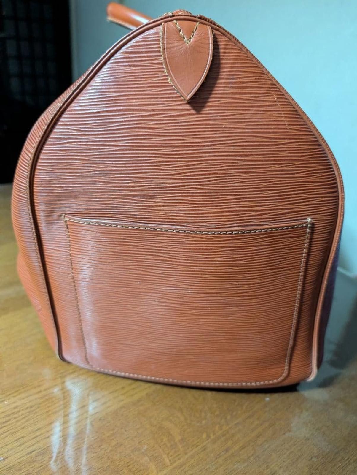 Louis Vuitton Louis Vuitton - Orange Epi Leather Keepall 45 Travel Bag Size ONE SIZE - 6 Thumbnail