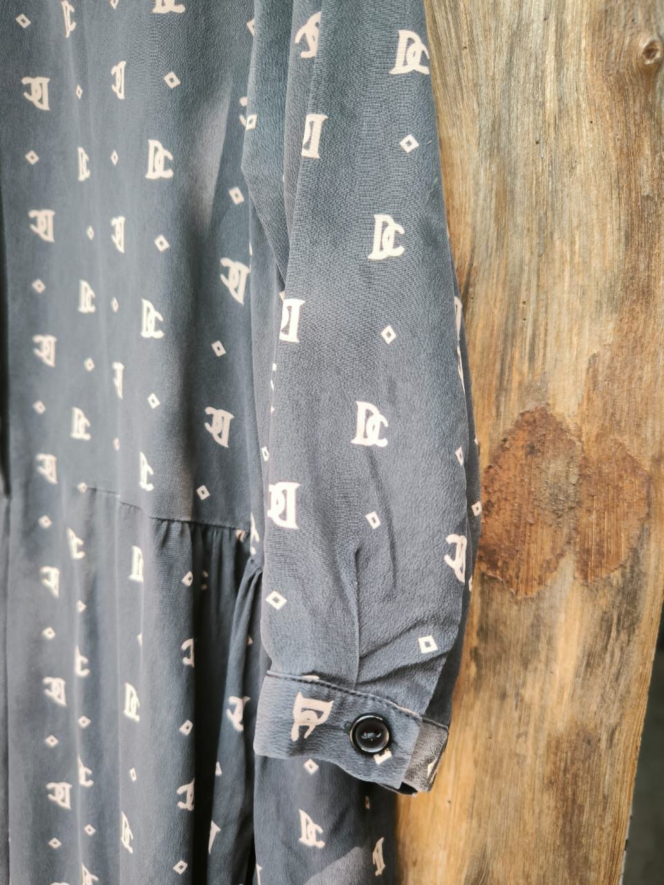 Christian Dior Monsieur × Vintage Monogram Maxi Dress Silk Christian Dior Size M / US 6-8 / IT 42-44 - 3 Thumbnail