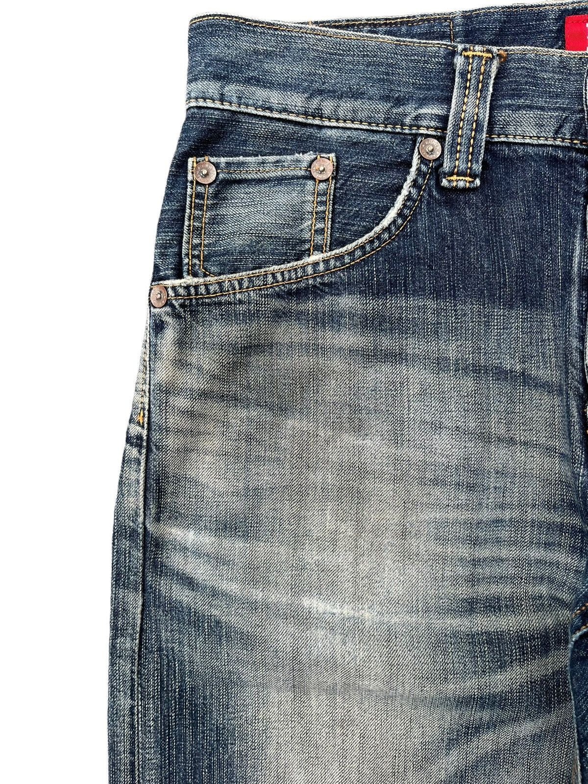 Edwin Vintage Japanese Brand Edwin Distressed Wide Leg Jeans Size US 34 / EU 50 - 7 Thumbnail