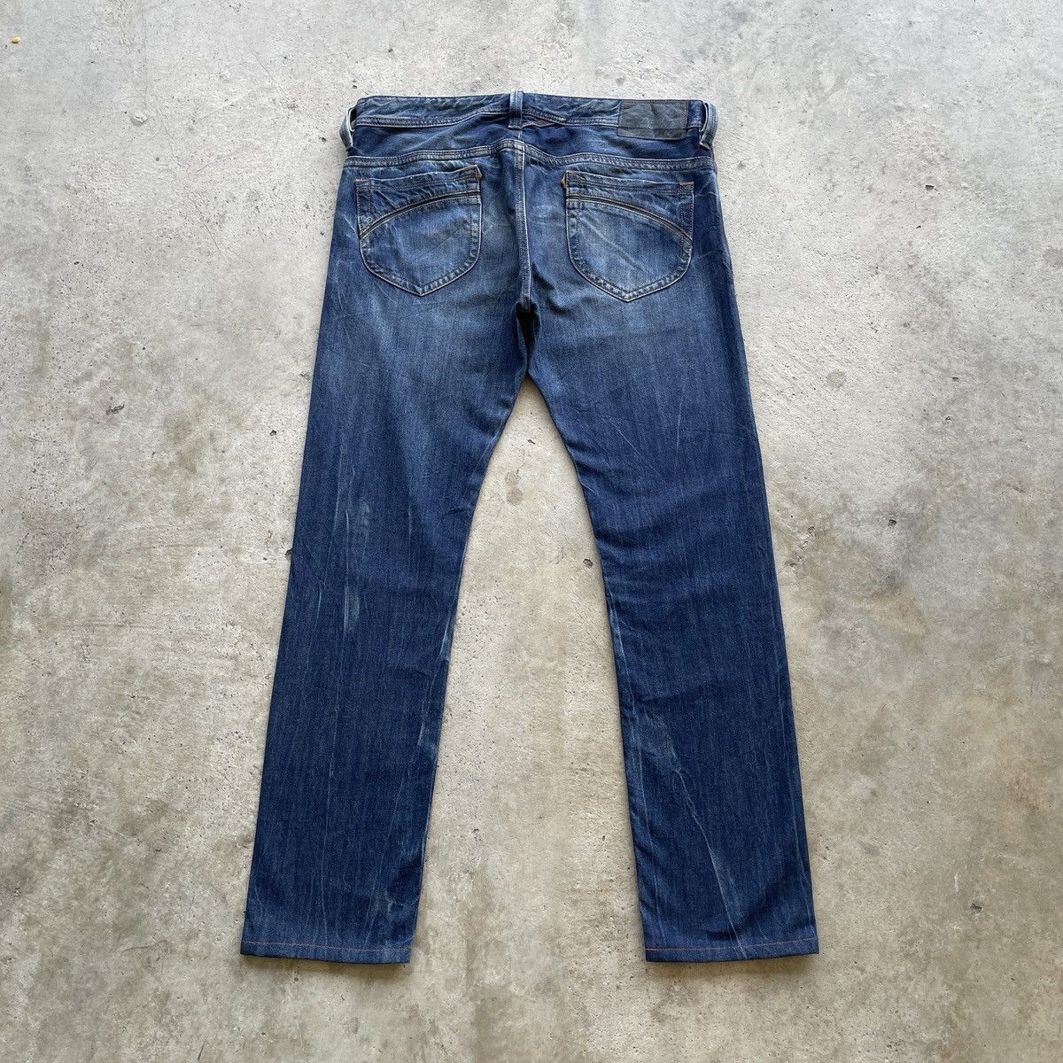 Diesel Vintage Diesel Industry Faded Jeans Distressed Denim Pants Size US 35 - 13 Thumbnail