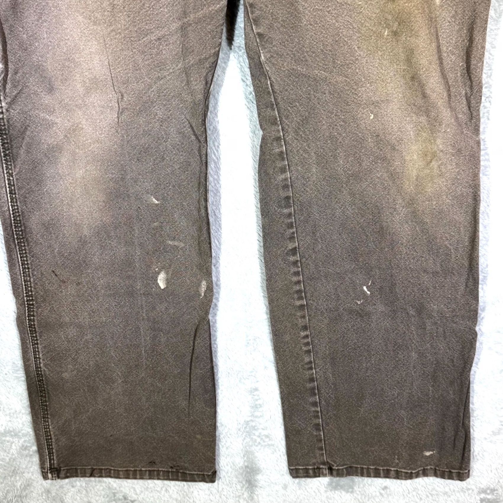 Dickies Dickies Carpenter Jeans Mens 38x32 Brown Denim Stretch Workwear Straight Leg Size US 38 / EU 54 - 5 Thumbnail
