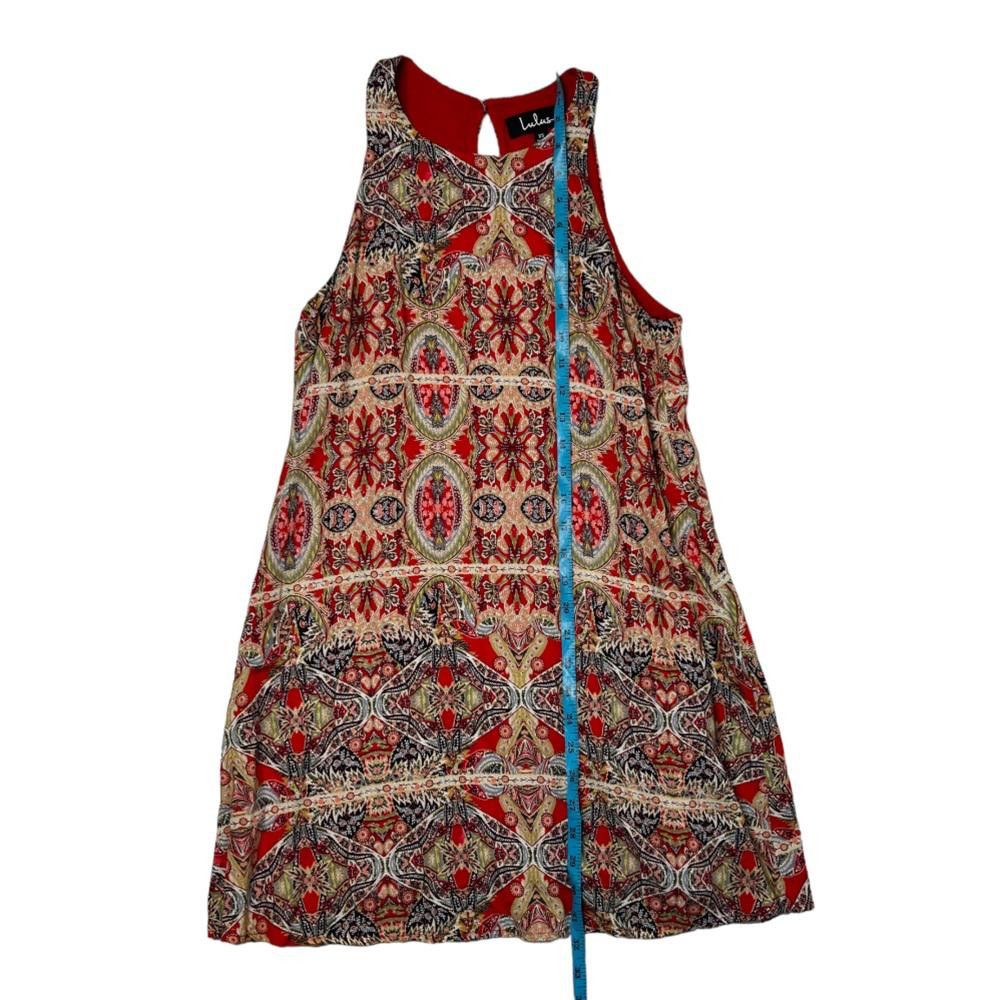Lulus Lulus l Design Major Red Print Swing Dress Size XS Size XS / US 0-2 / IT 36-38 - 4 Thumbnail