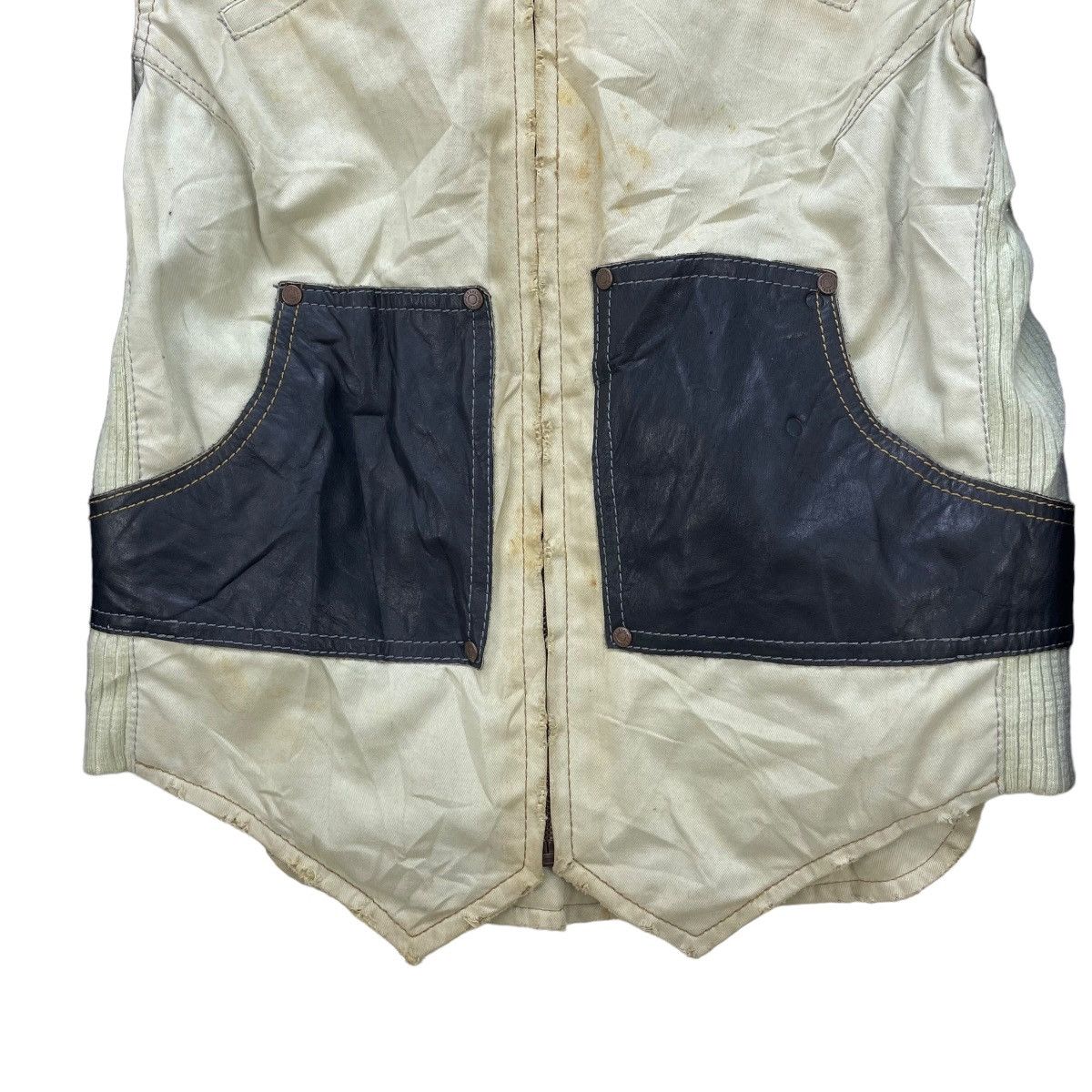 Designer × Diesel × Vintage Vintage Distressed Leather Madness Jacket Size S / US 4 / IT 40 - 3 Thumbnail