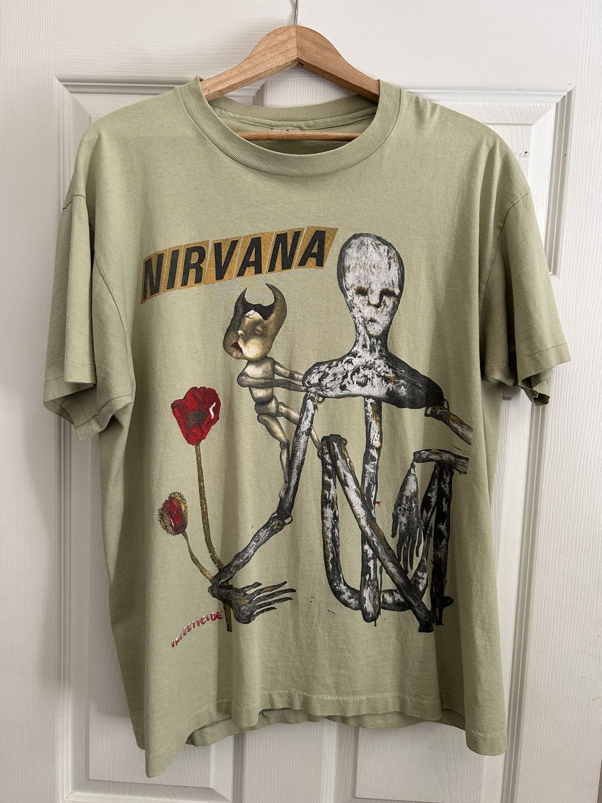 Nirvana × Vintage Authentic Nirvana Insecticide Shirt Size US XL / EU 56 / 4 - 1 Thumbnail