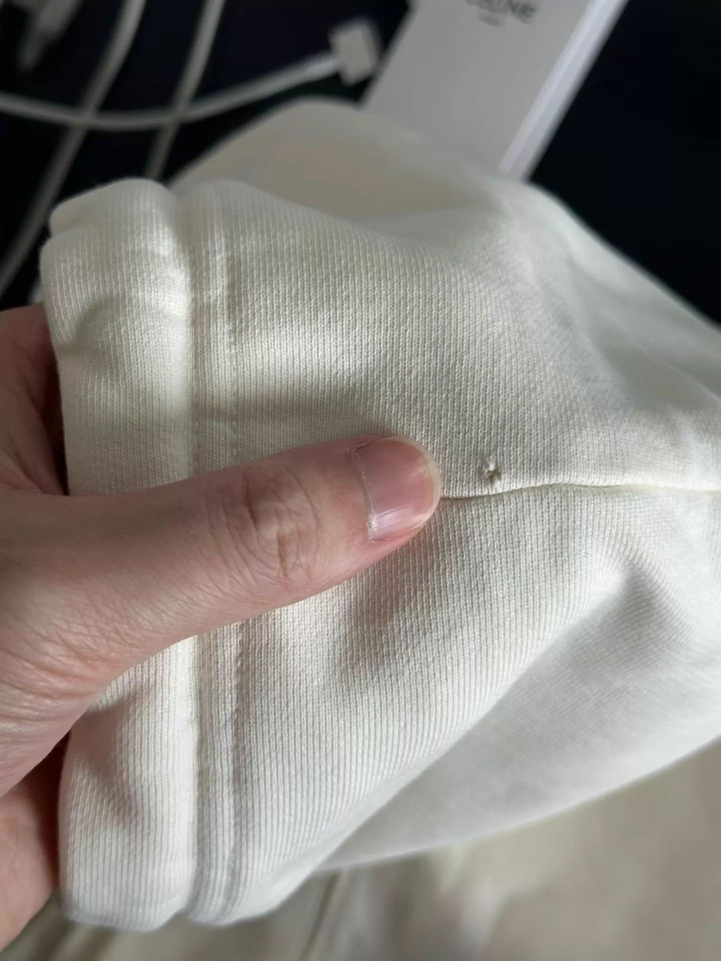 Loewe LOEWE White Leather Patch Hoodie XS Size XS / US 0-2 / IT 36-38 - 5 Thumbnail