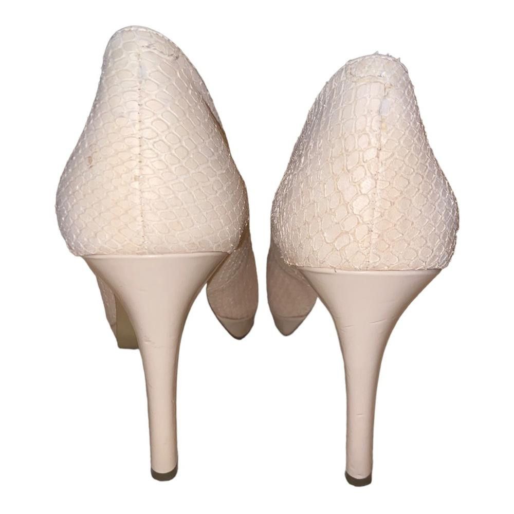 Alfani Alfani l Beige Snakeskin Print Pumps Size 7.5 Size US 7.5 / IT 37.5 - 5 Thumbnail