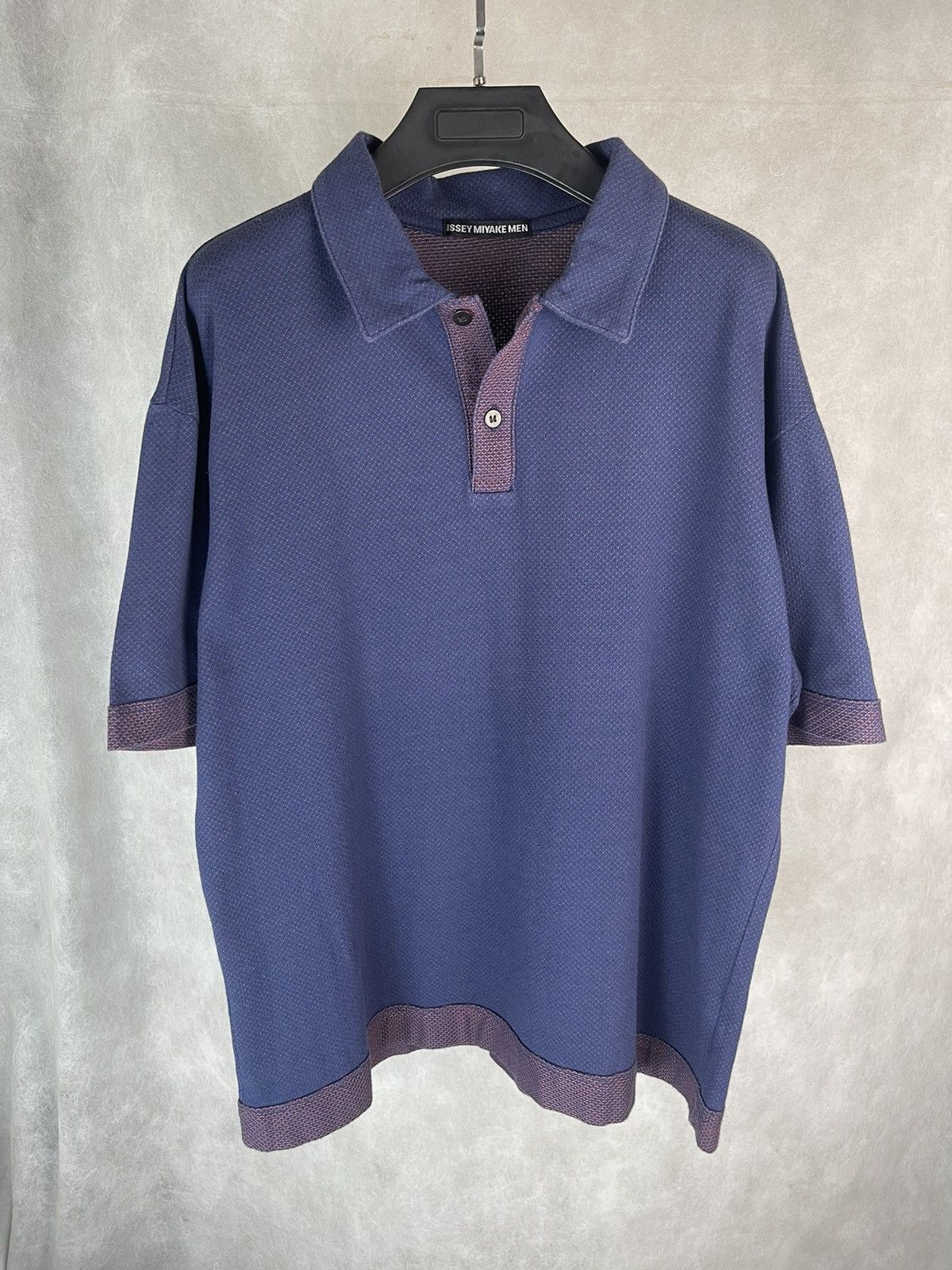 トップス ISSEY MIYAKE AW2000 EGG CARTON L/S TOP Issey Miyake AW2000 Rainbow Mesh Sheer Top - Rare Runway