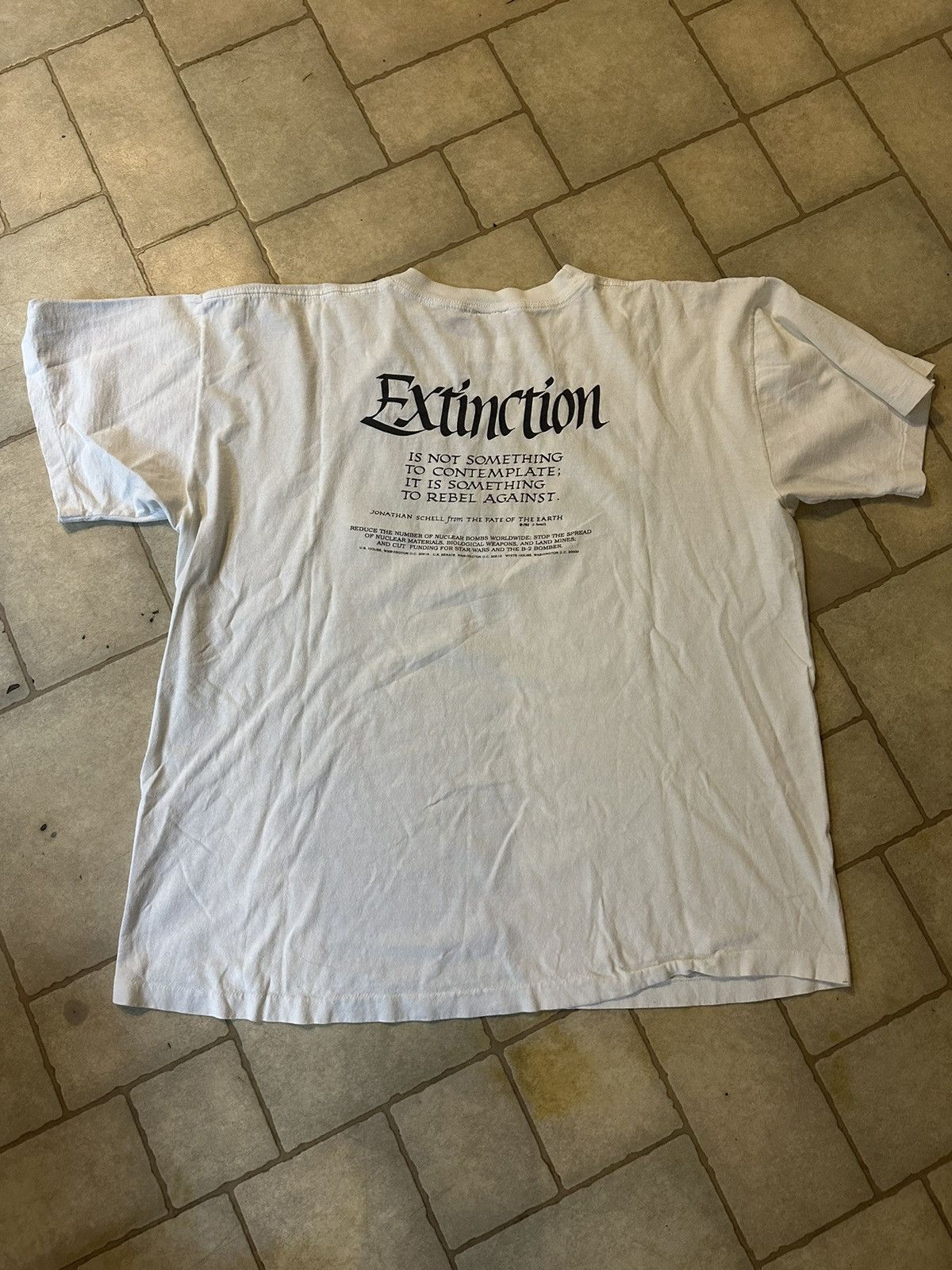 Vintage Jim Morris 1987 Peace & Extinction shirt Size US XL / EU 56 / 4 - 4 Thumbnail