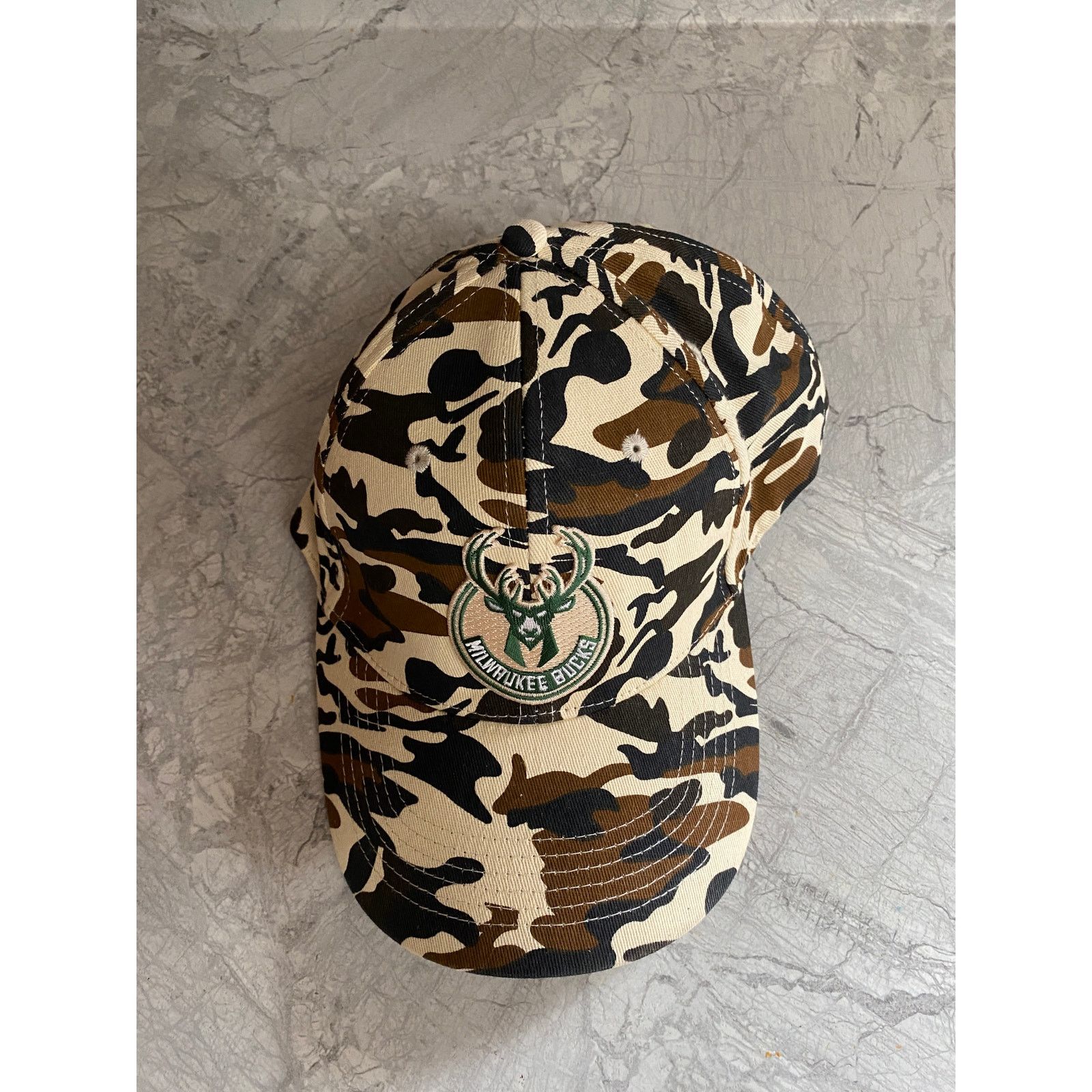 NBA Milwaukee Bucks Camo NBA Basketball Strapback Hat Size ONE SIZE - 3 Thumbnail