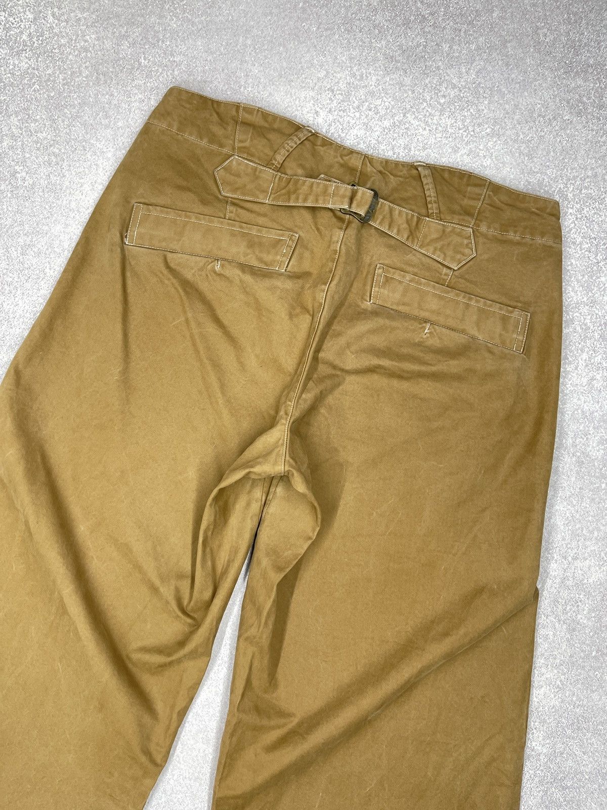 Polo Ralph Lauren Vintage Polo Ralph Lauren Baggy Cowboy Pants Beige Y2K Rugby Size 30" / US 8 / IT 44 - 3 Thumbnail