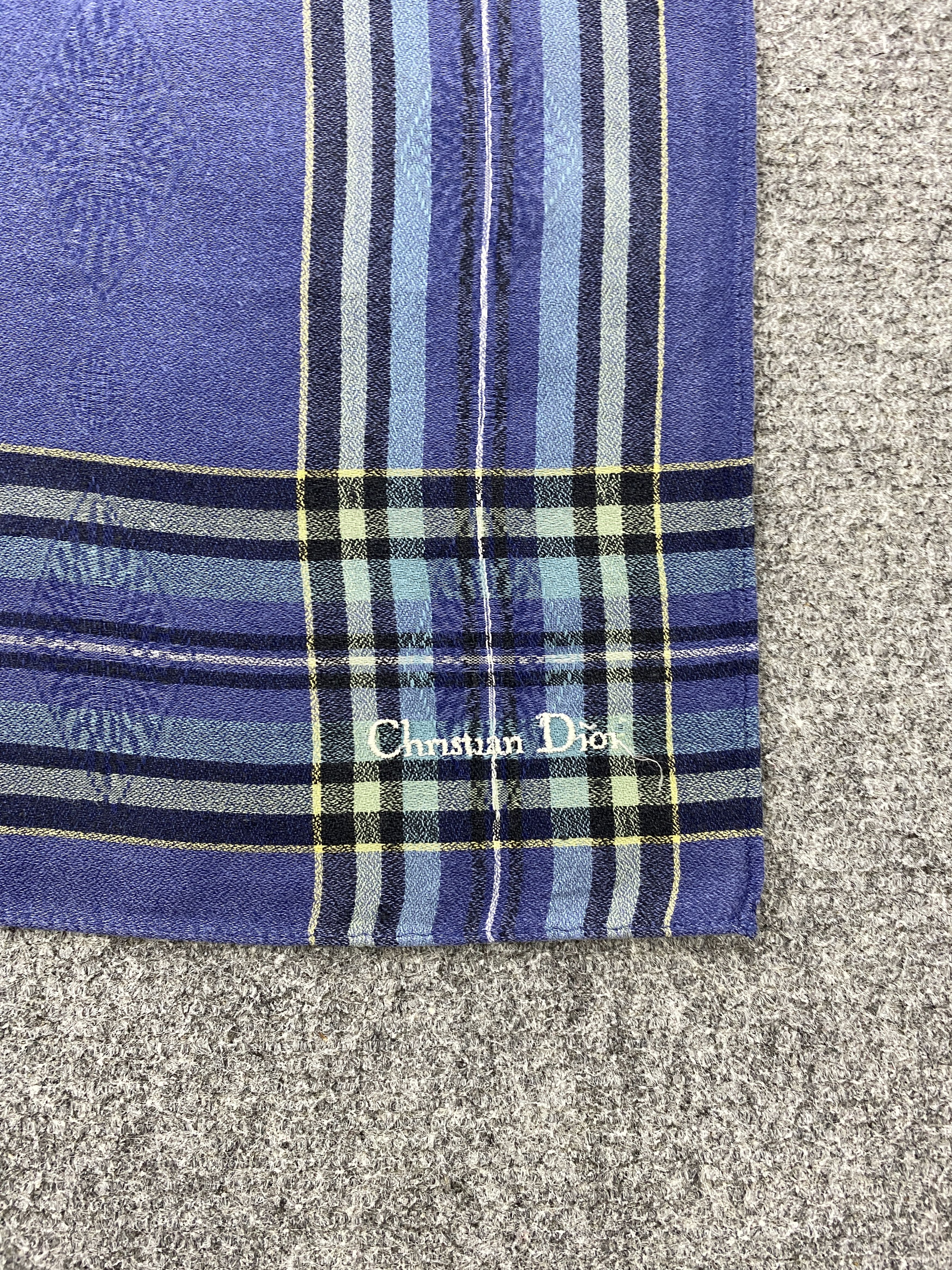 Christian Dior Monsieur Christian Dior Bandana / Handkerchief / Neckerchief HKC0732 Size ONE SIZE - 5 Thumbnail
