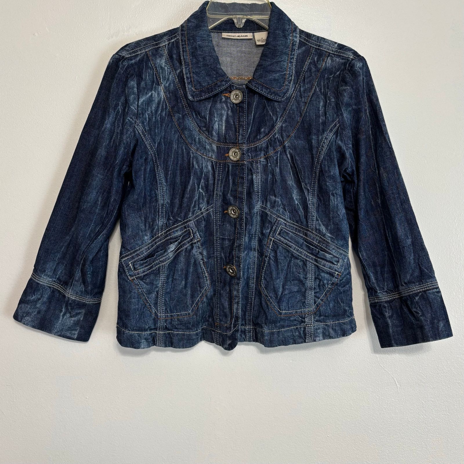 Other DKNY Jeans Blue Denim Jacket Size Medium Size M / US 6-8 / IT 42-44 - 1 Thumbnail