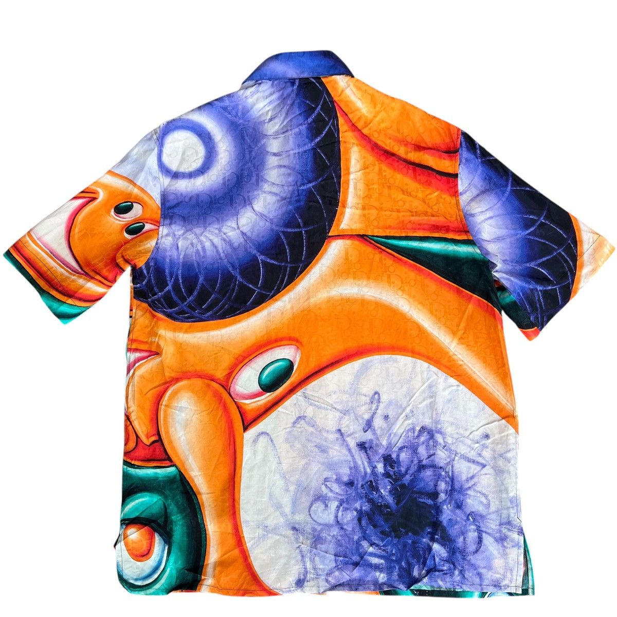 Dior DIOR 2021 Pre-Fall Kenny Scharf Oblique Jacquard Silk Shirt Size US M / EU 48-50 / 2 - 11 Thumbnail
