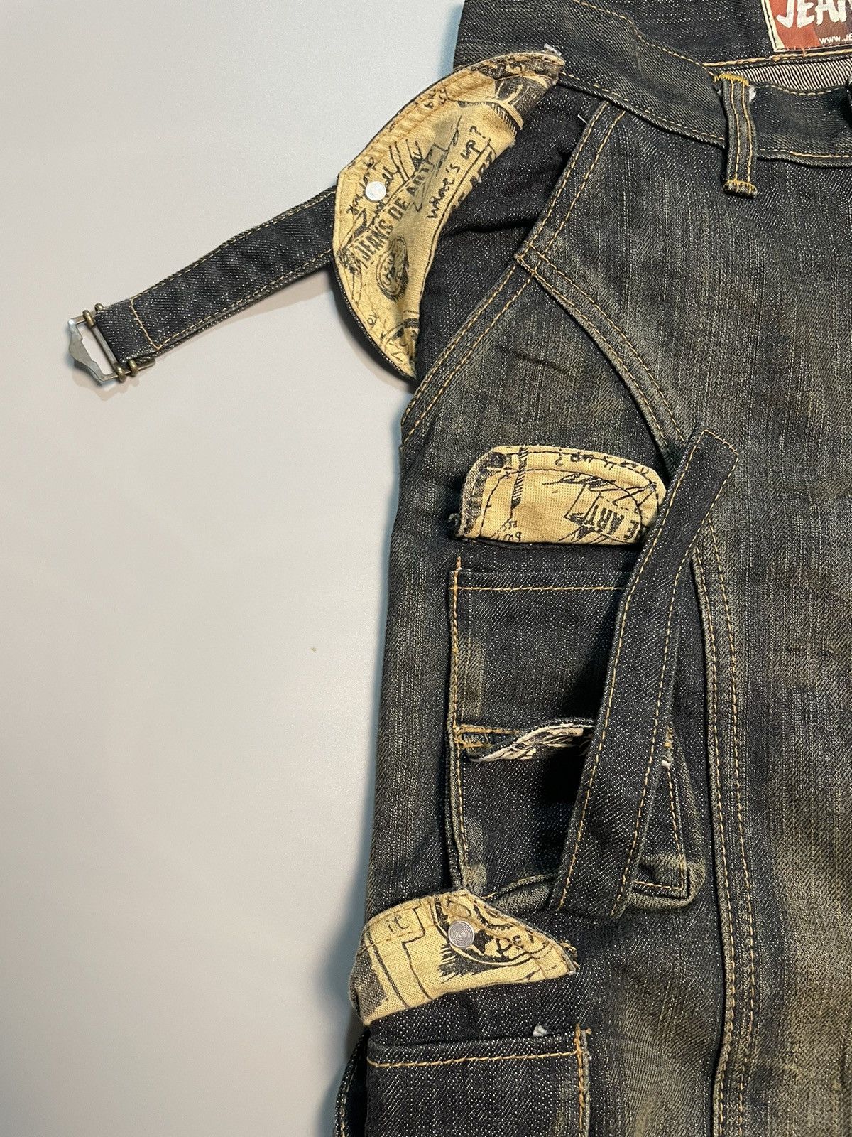 Seditionaries Multi Pocket Jeans De Art Denim Size US 29 - 7 Thumbnail
