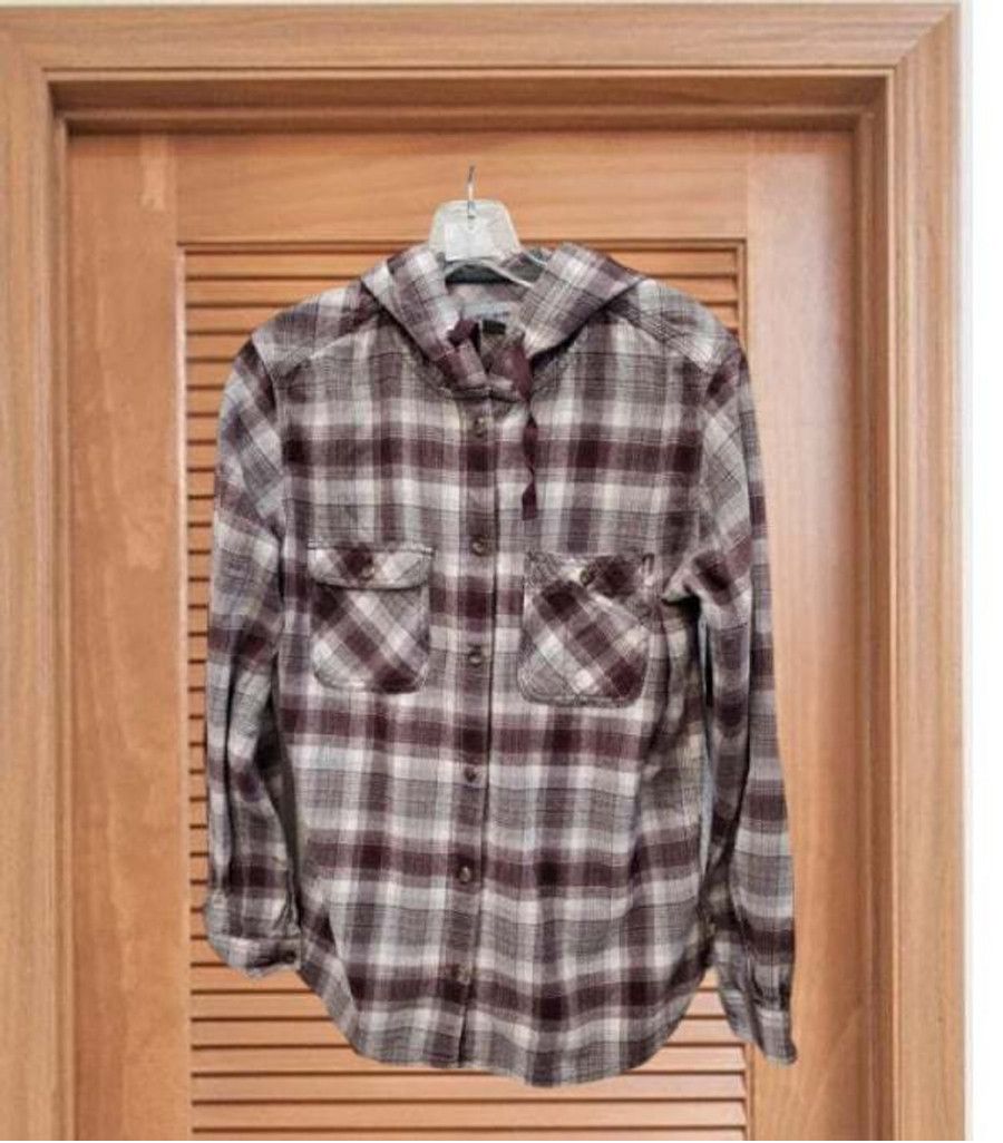 Carhartt Carhartt Women's Plaid Hooded Flannel Shirt Size Medium Size M / US 6-8 / IT 42-44 - 2 Thumbnail