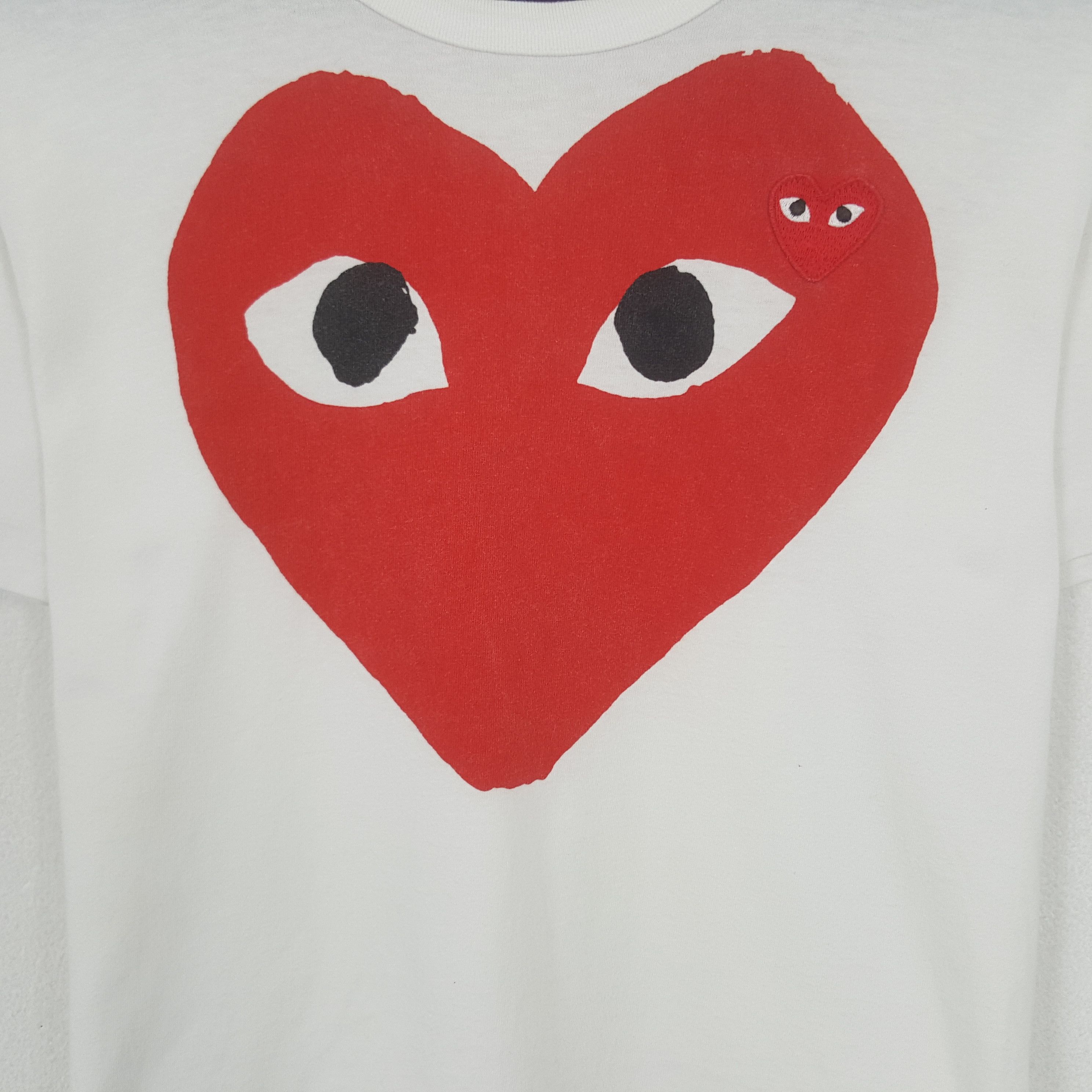 Comme des Garcons PLAY Vintage Comme des Garcons PLAY Red Logo T-shirt Size US S / EU 44-46 / 1 - 2 Thumbnail