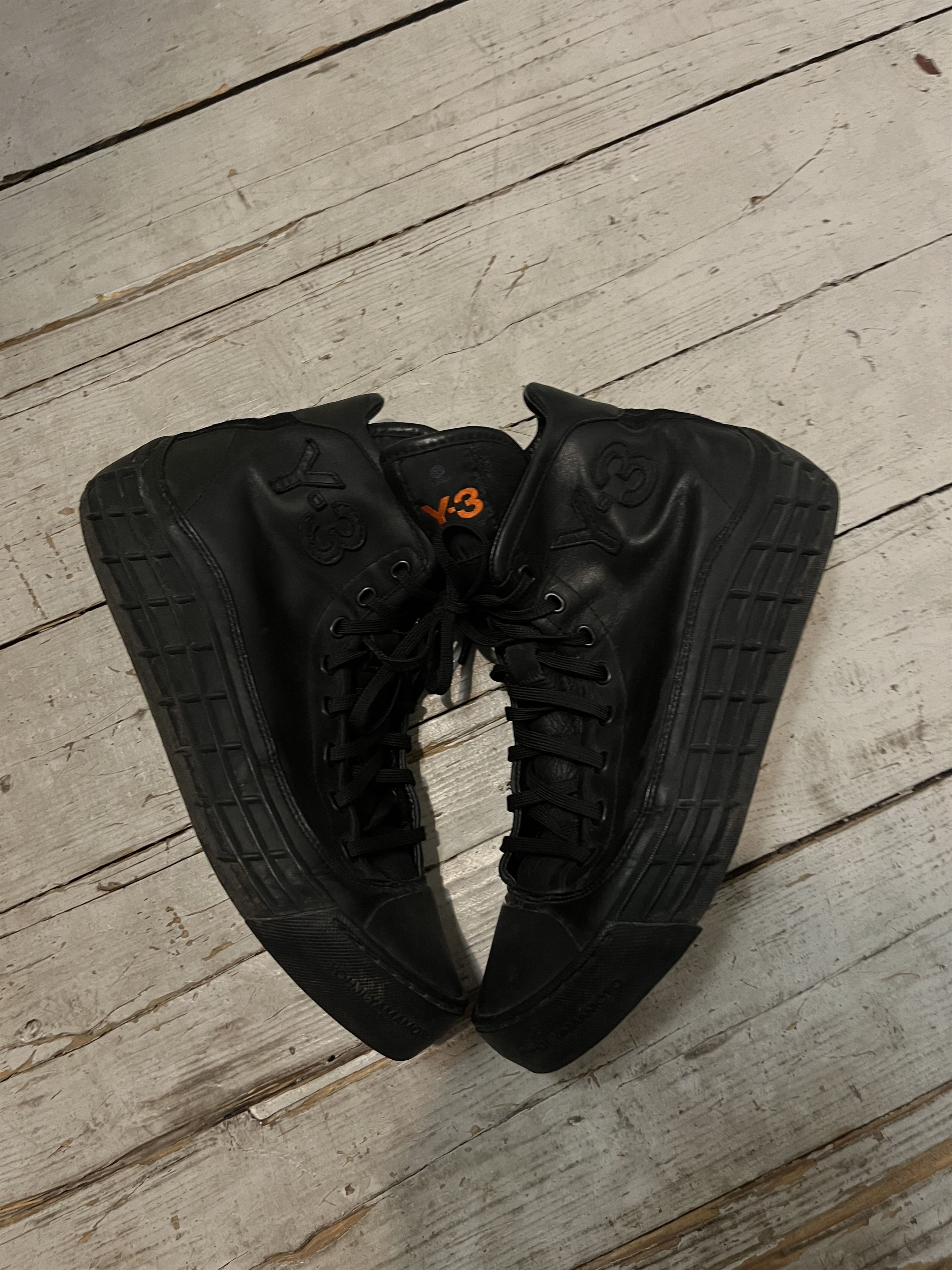 Japanese Brand × Y-3 × Yohji Yamamoto Archive Vintage Yohji Yamamoto Y-3 GR.1P High in Black Size US 7.5 / EU 40-41 - 3 Thumbnail