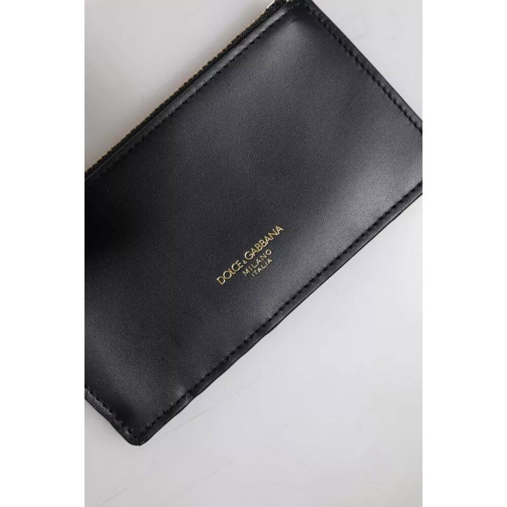 Dolce & Gabbana Dolce & Gabbana Black Calfskin Leather DG Logo Card Holder W Size ONE SIZE - 6 Thumbnail