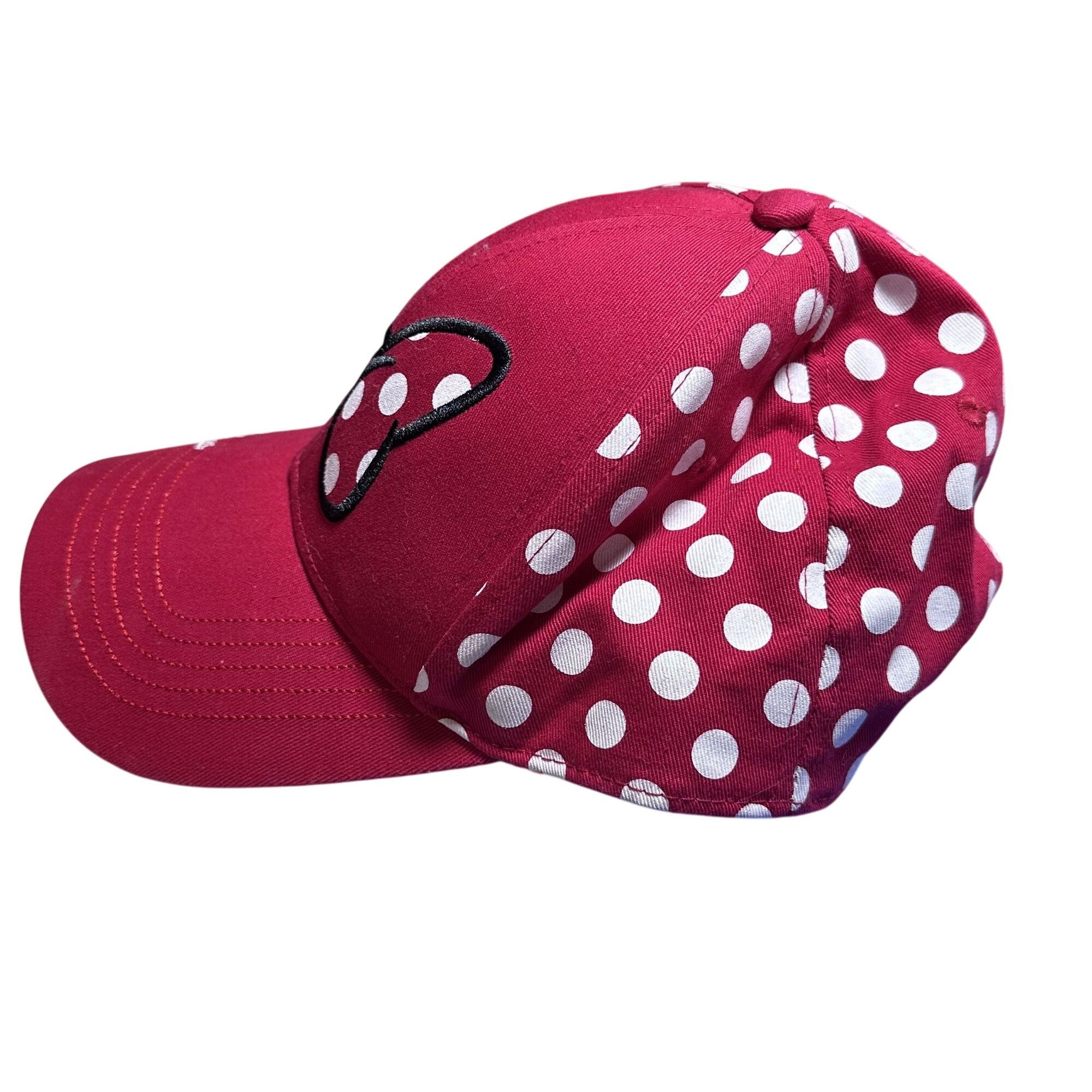 Disney Disney Minnie Mouse Polka Dot Baseball Cap Red White Adult V Size ONE SIZE - 2 Thumbnail