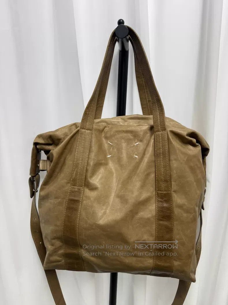 Maison Margiela Maison Margiela Boston Tote Bag in Brown Leather Size ONE SIZE - 2 Thumbnail