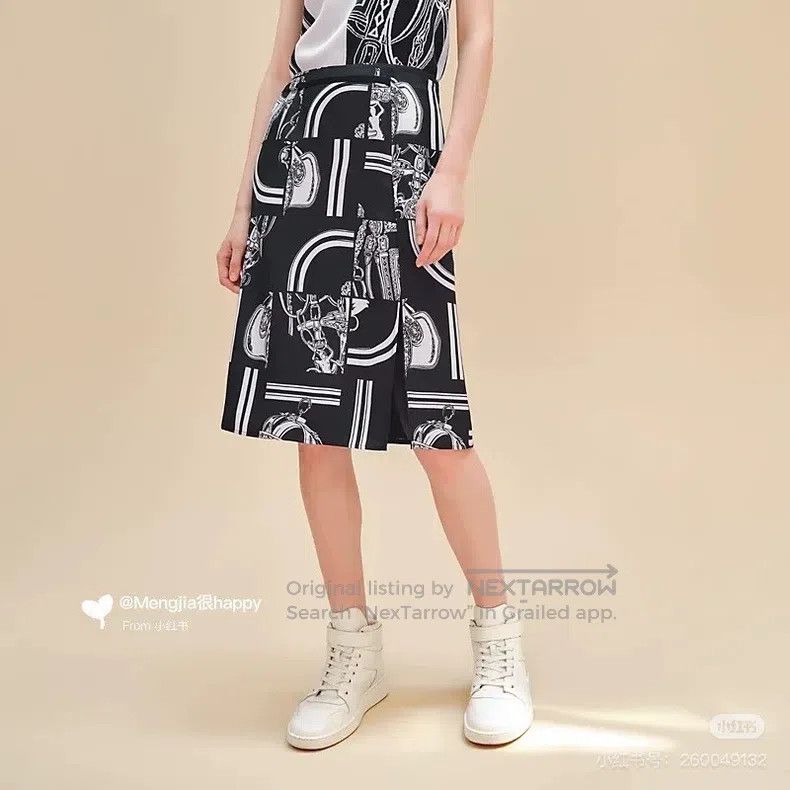 Hermes Hermes Printed Skirt Size 42" / US 20 - 5 Thumbnail