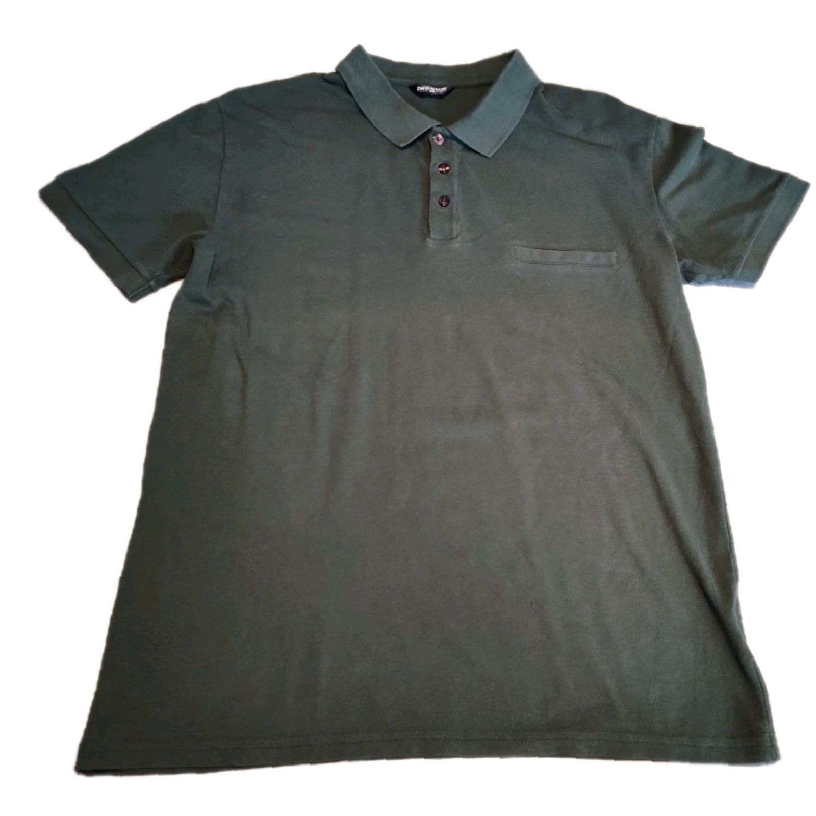 Vintage VINTAGE David August Mens Green Polo Shirt Size M Cotton Spandex Short Sleeve Casual Golf 90s Mens Size US M / EU 48-50 / 2 - 2 Thumbnail