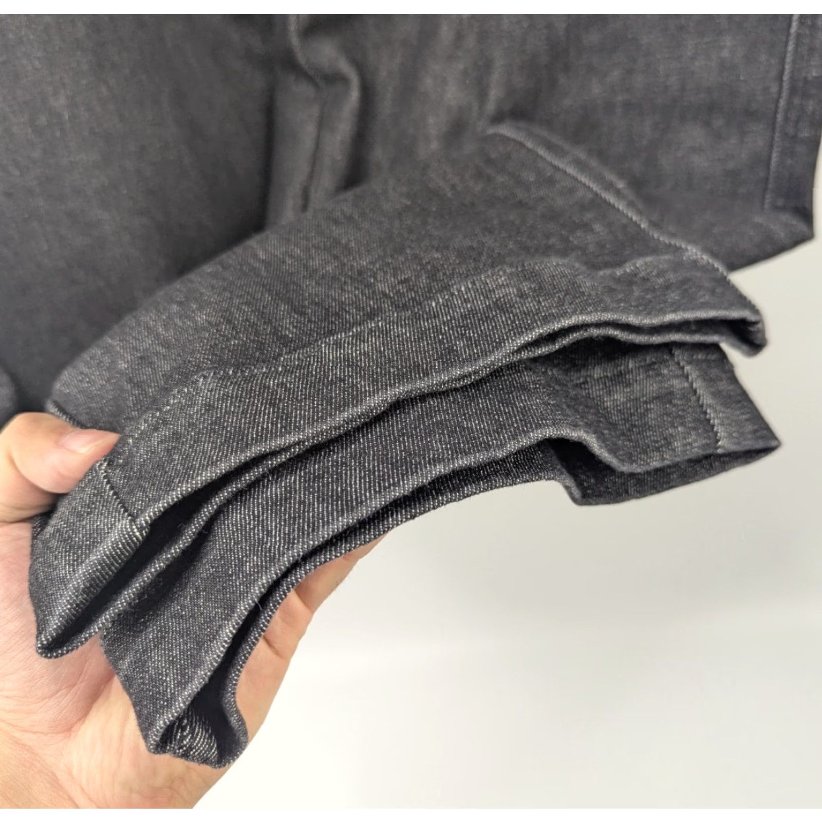 Spanx SPANX Jeans Women's Medium Charcoal Wide-Leg Pull-On High Rise Stretch 20521Q Denim Black Size 32" / US 10 / IT 46 - 3 Thumbnail
