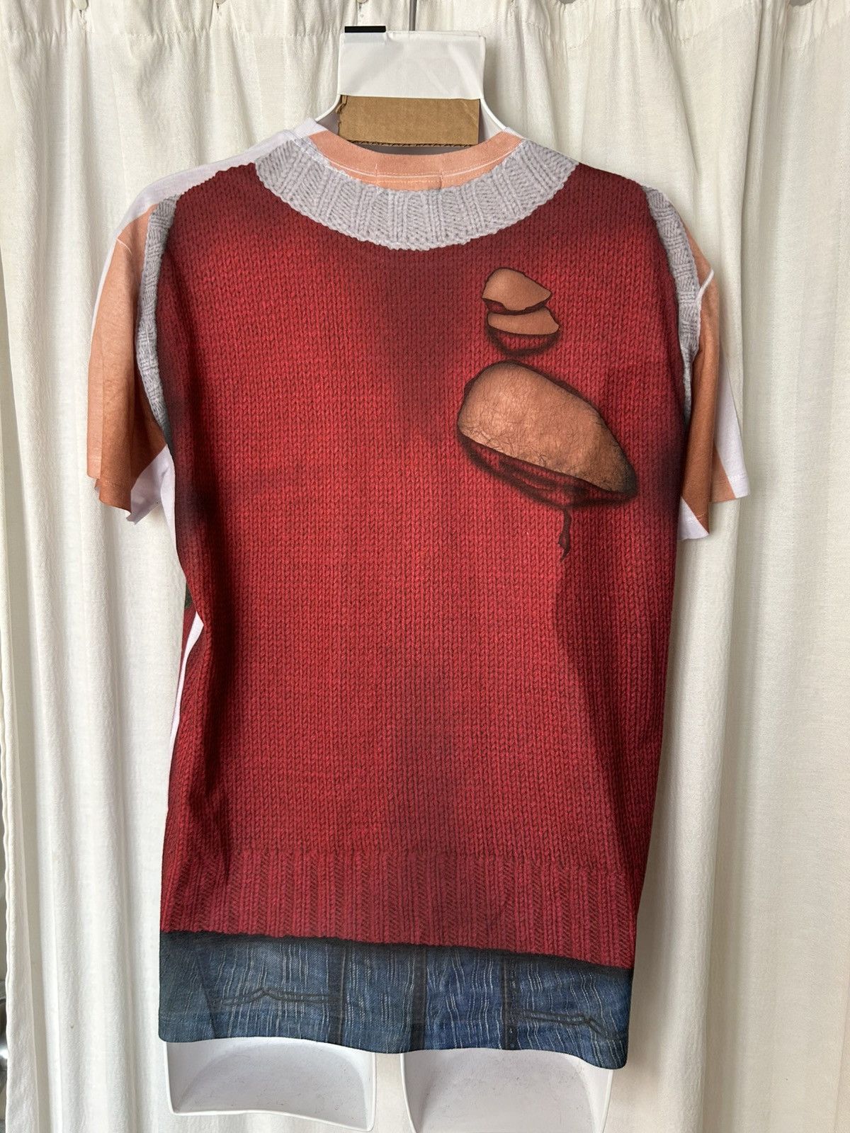 Other Tee: hilarious hairy santa parody holiday xmas shirt medium Size US M / EU 48-50 / 2 - 2 Thumbnail