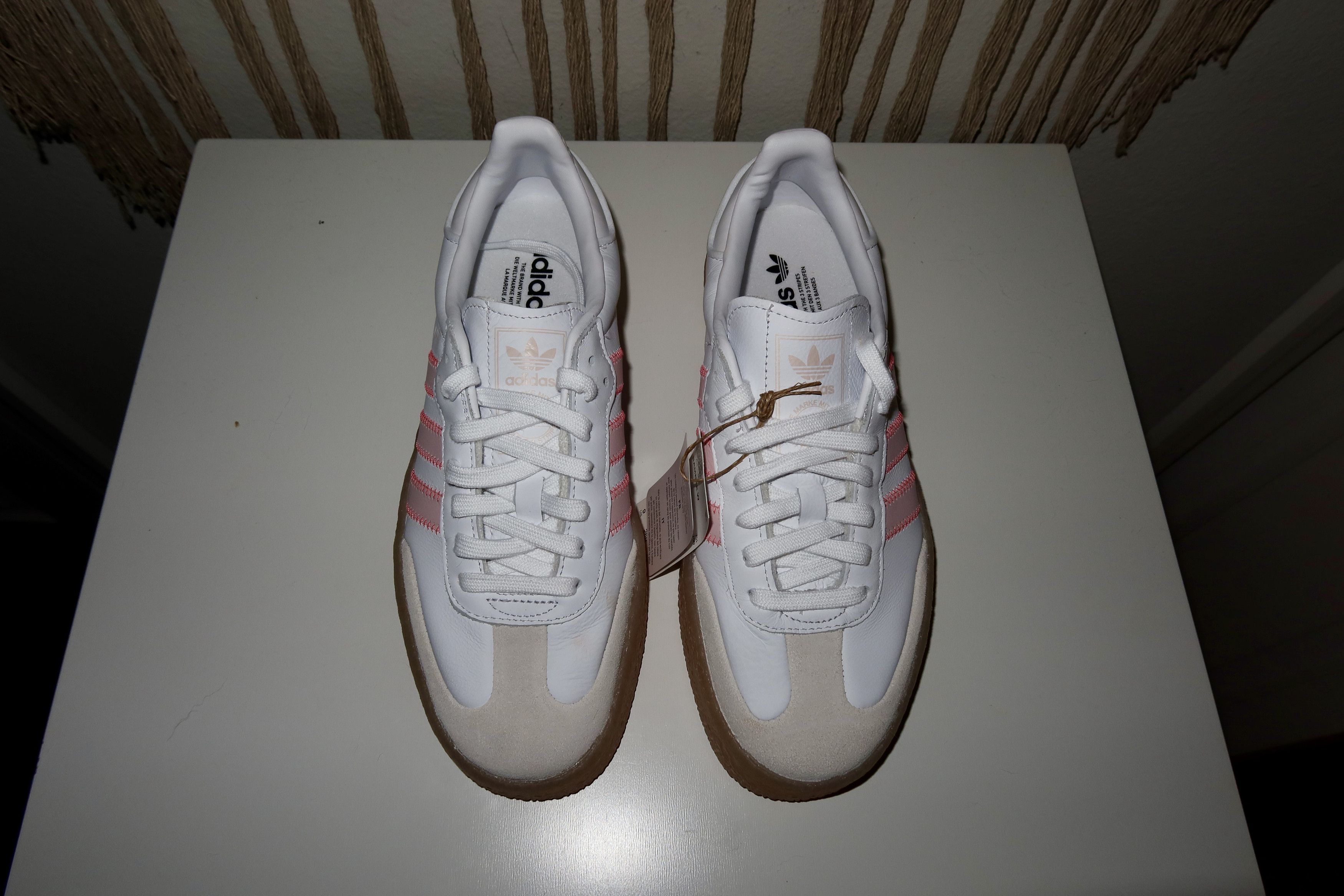 Adidas Adidas Sambae Cloud White / Sandy Pink / Semi Flash Red Size US 9 / IT 39 - 3 Thumbnail