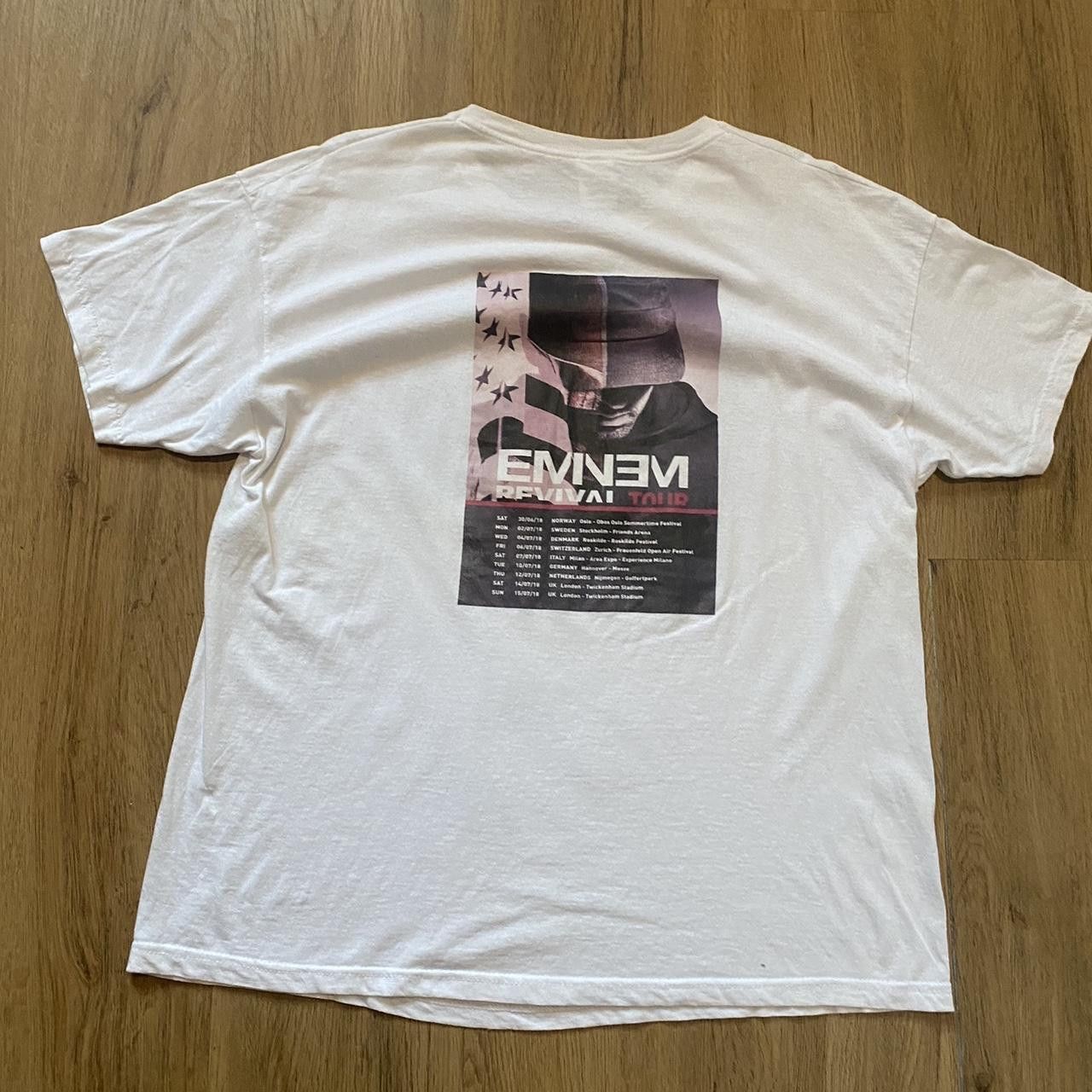 Fruit Of The Loom White Eminem Revival 2018 cotton t-shirt #Eminem Size US XL / EU 56 / 4 - 2 Thumbnail