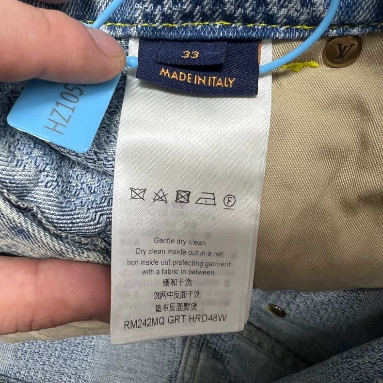Louis Vuitton LOUIS VUITTON Checkerboard jeans 2501-Nextarrow Size US 33 - 4 Thumbnail