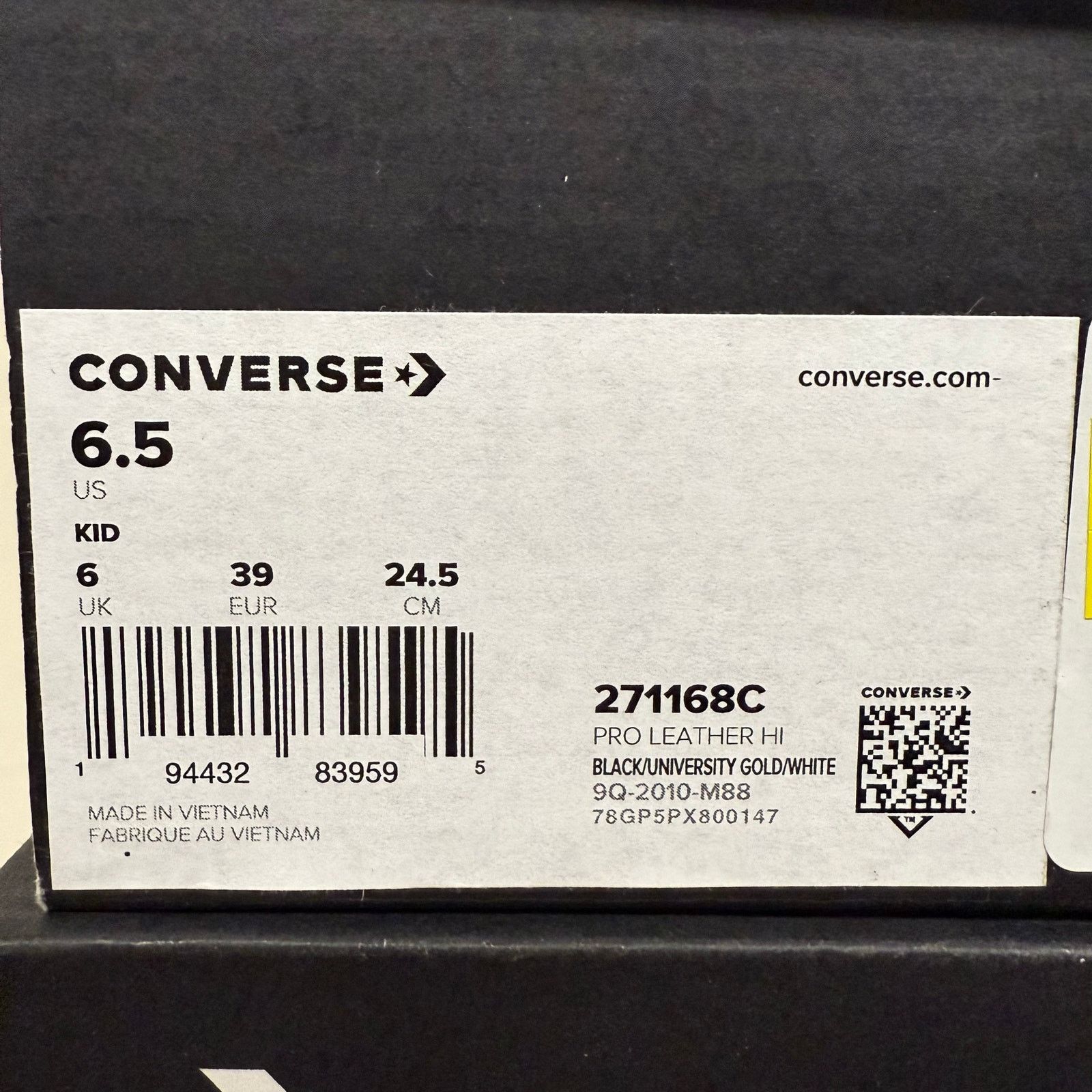 Converse CONVERSE GS 6.5 PRO LEATHER HIGH BLACK ROSWELL RAYGUNS Size US 6.5 / EU 39-40 - 5 Thumbnail